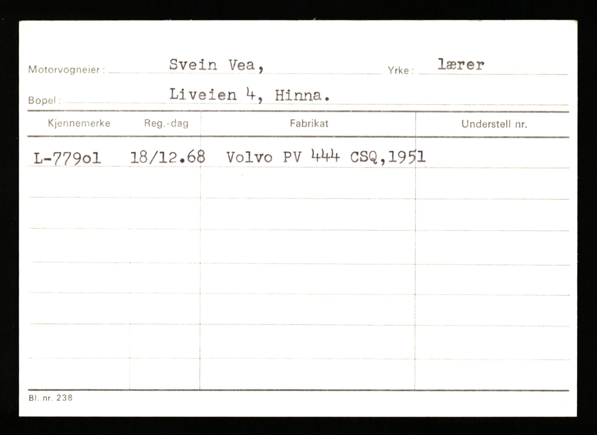 Stavanger trafikkstasjon, AV/SAST-A-101942/0/H/L0042: Vaulen - Vistnes, 1930-1971, s. 21