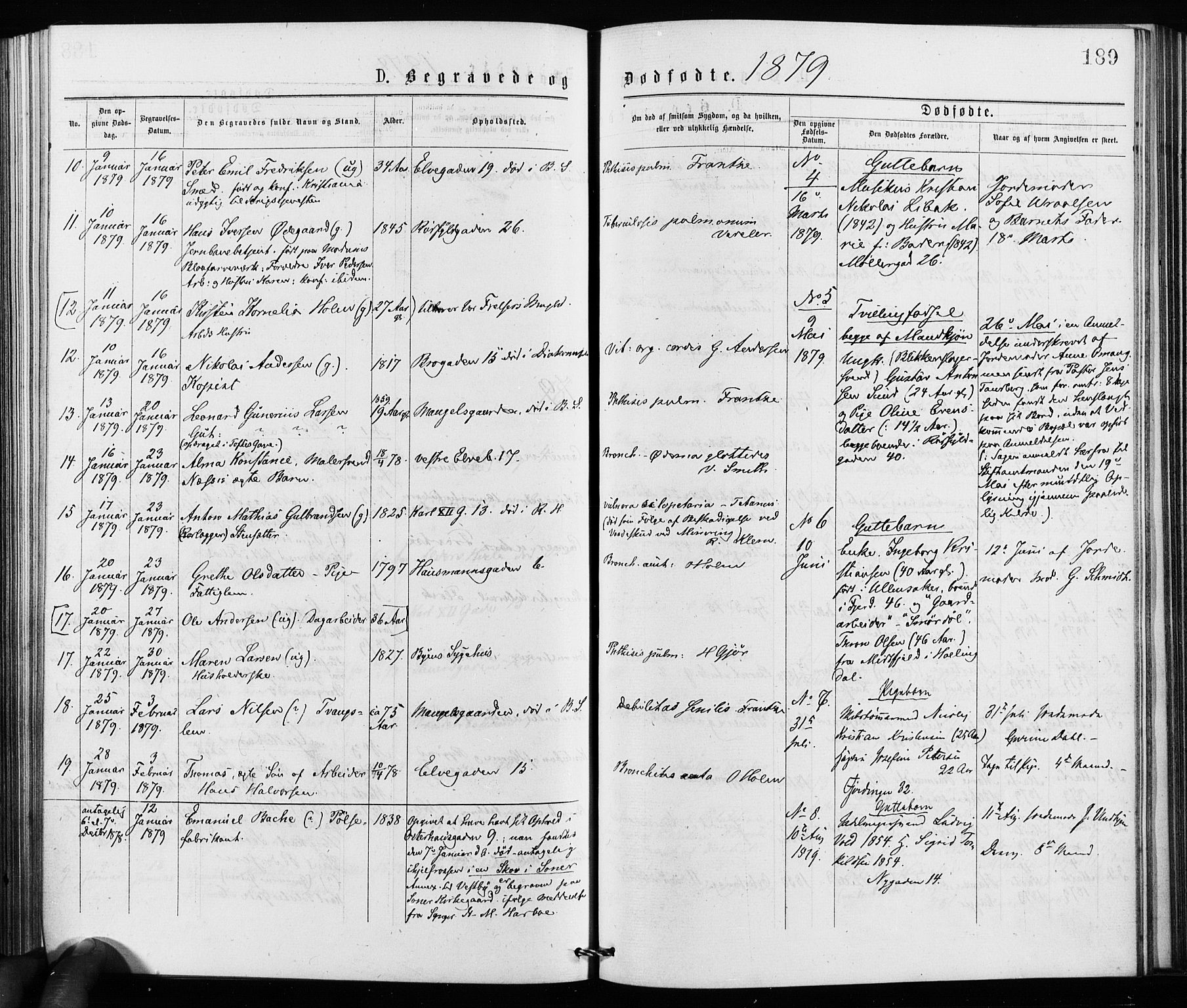 Jakob prestekontor Kirkebøker, AV/SAO-A-10850/F/Fa/L0002: Ministerialbok nr. 2, 1875-1879, s. 189