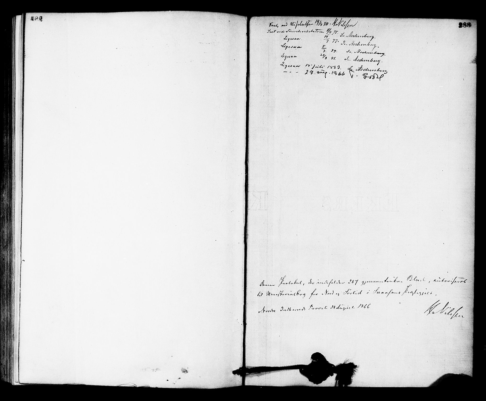 Ministerialprotokoller, klokkerbøker og fødselsregistre - Nord-Trøndelag, AV/SAT-A-1458/755/L0493: Ministerialbok nr. 755A02, 1865-1881, s. 288