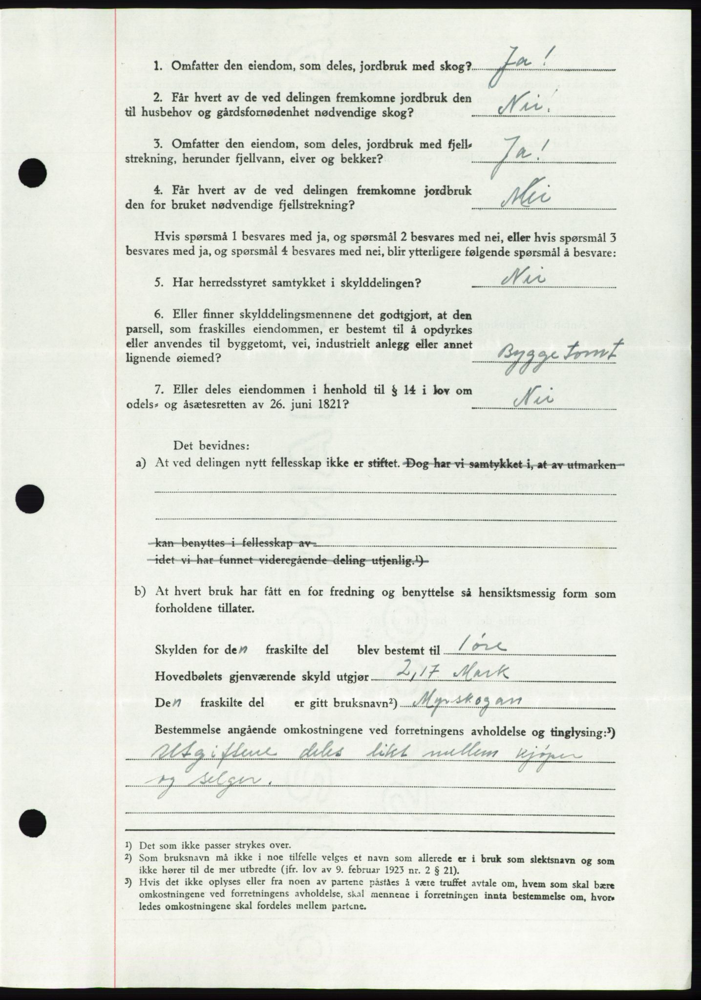 Namdal sorenskriveri, SAT/A-4133/1/2/2C: Pantebok nr. -, 1942-1943, Dagboknr: 1677/1942