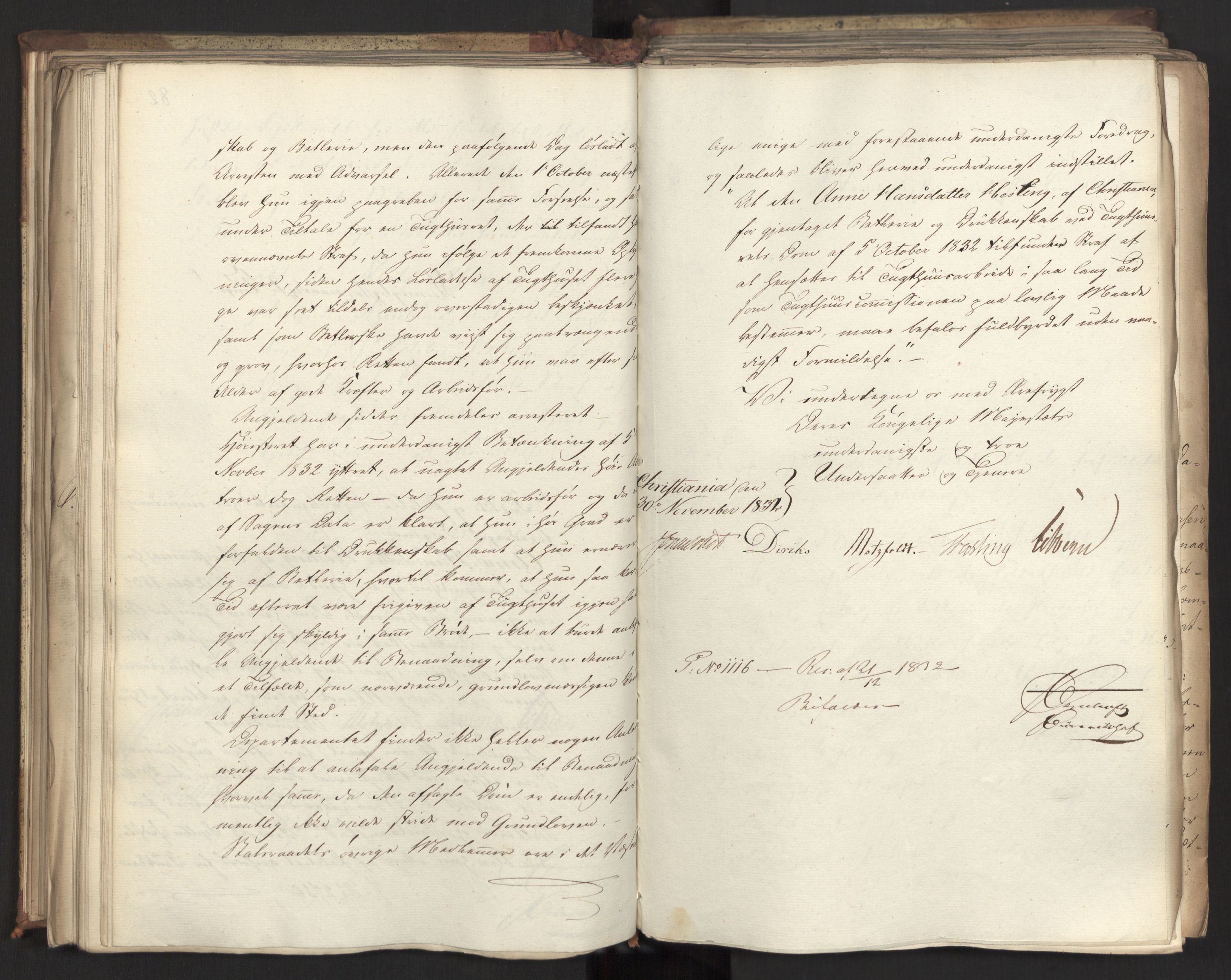 Statsrådsavdelingen i Stockholm, AV/RA-S-1003/D/Da/L0081: Regjeringsinnstillinger nr. 2700-2857, 1832, s. 180