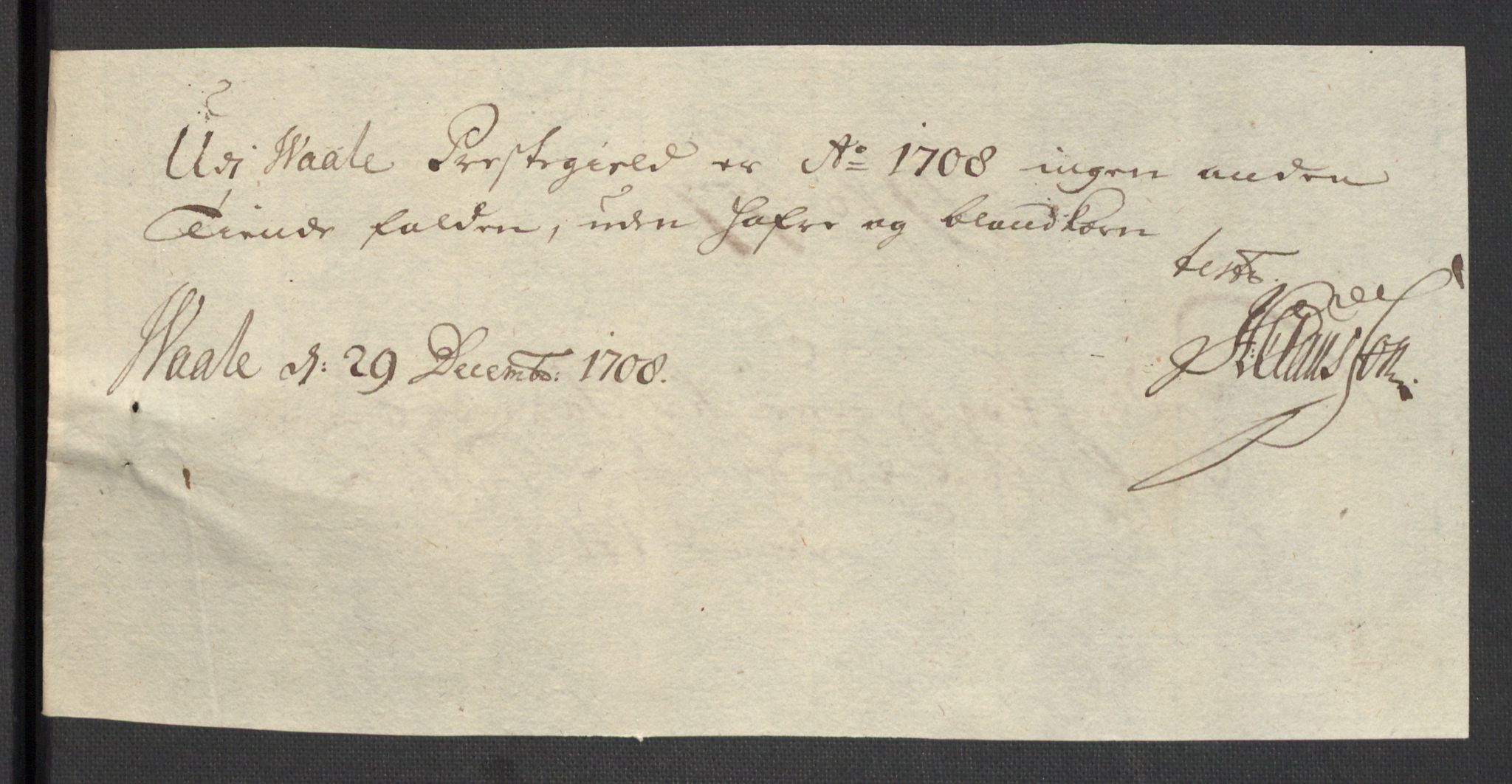 Rentekammeret inntil 1814, Reviderte regnskaper, Fogderegnskap, AV/RA-EA-4092/R32/L1873: Fogderegnskap Jarlsberg grevskap, 1708, s. 163