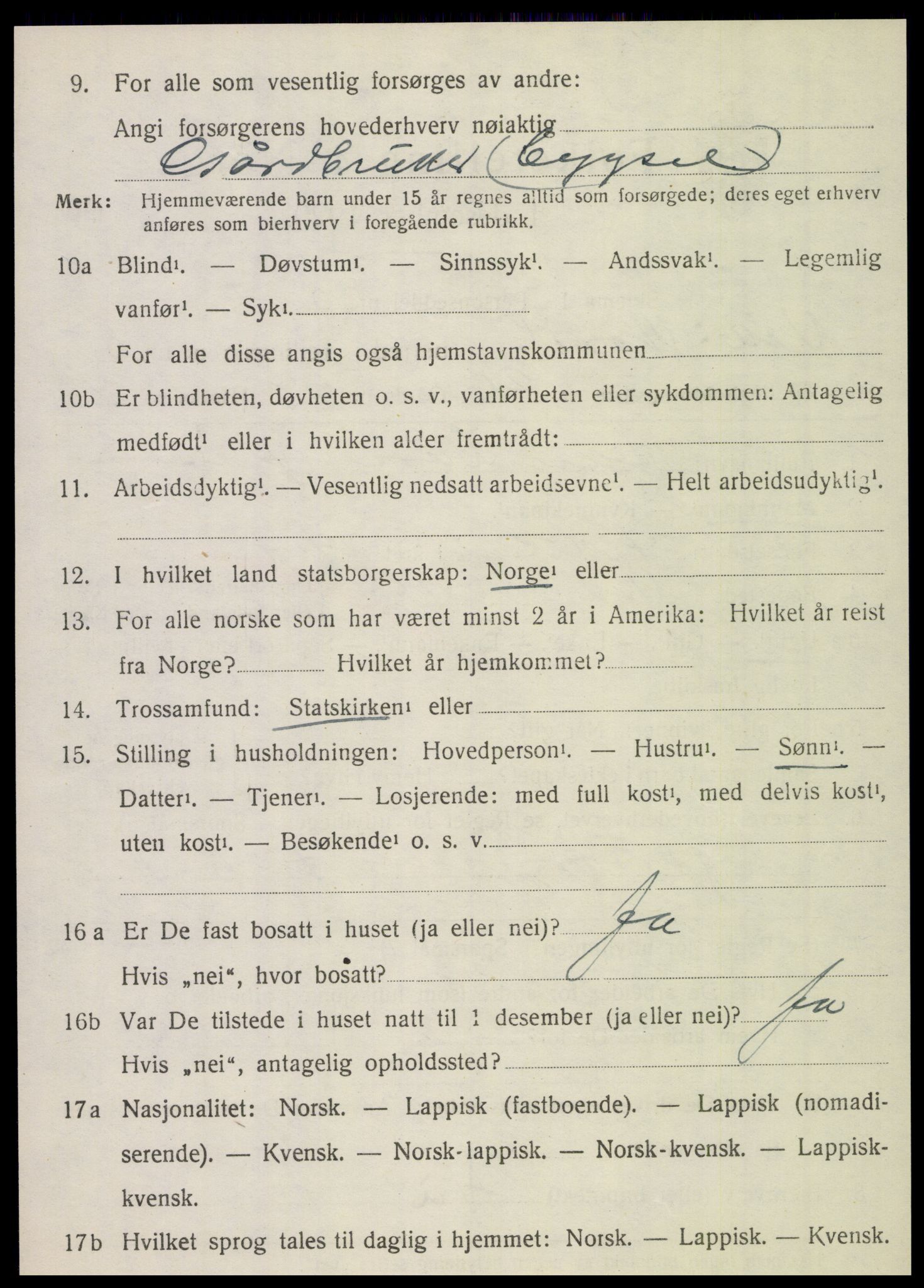 SAT, Folketelling 1920 for 1812 Vik herred, 1920, s. 5470