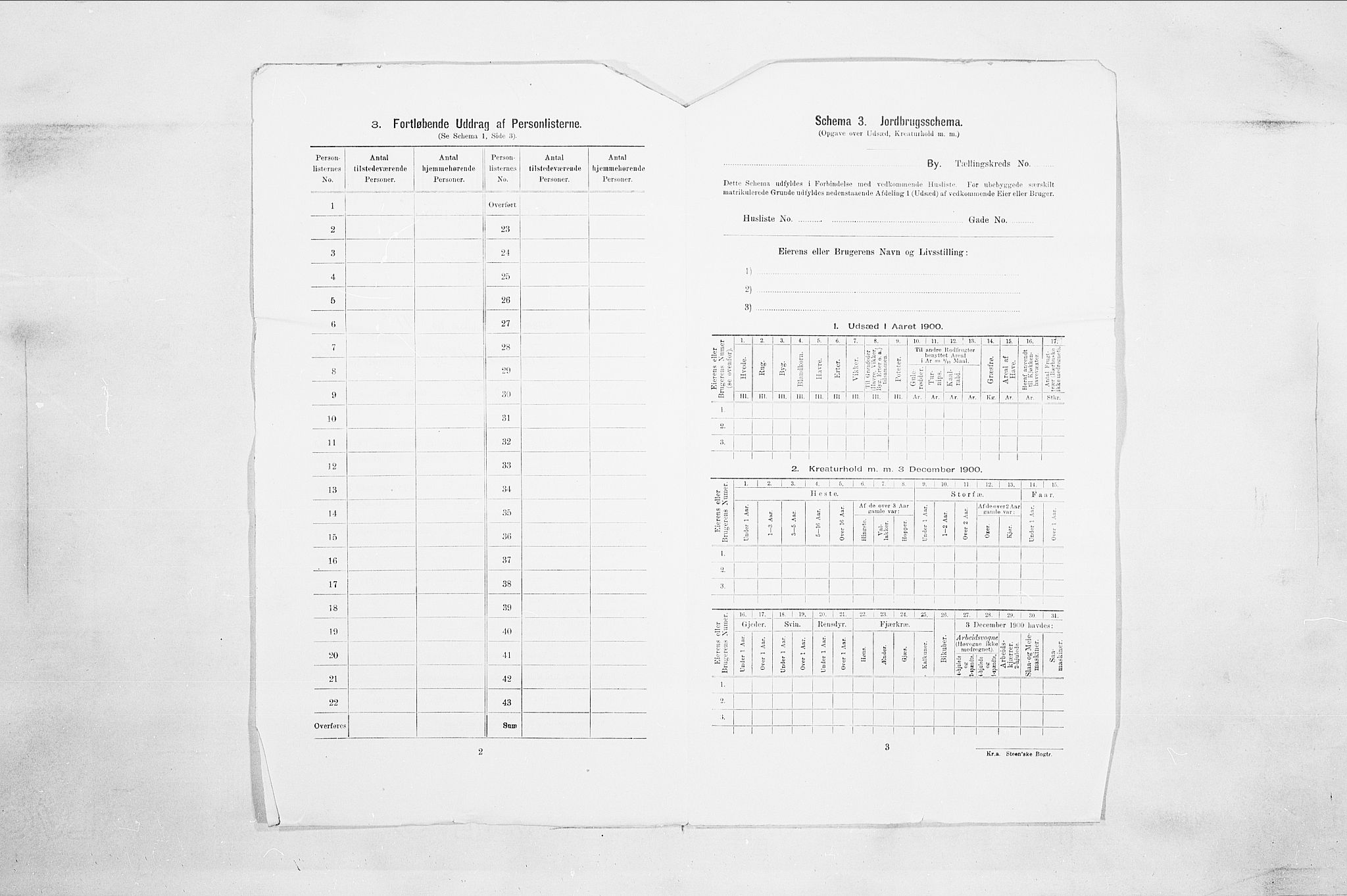 SAO, Folketelling 1900 for 0103 Fredrikstad kjøpstad, 1900