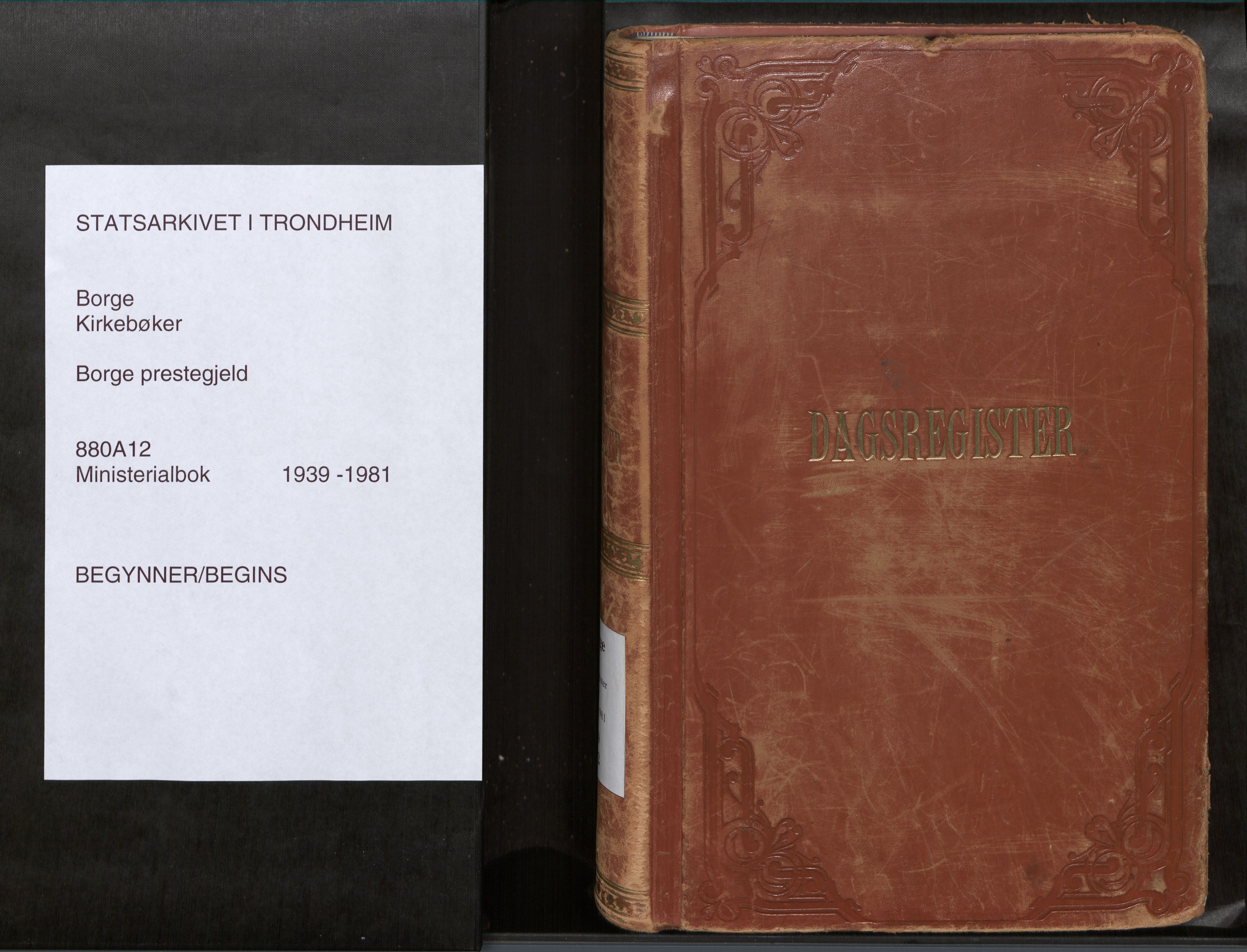 Ministerialprotokoller, klokkerbøker og fødselsregistre - Nordland, SAT/A-1459/880/L1138: Dagregister nr. 880A12, 1939-1981