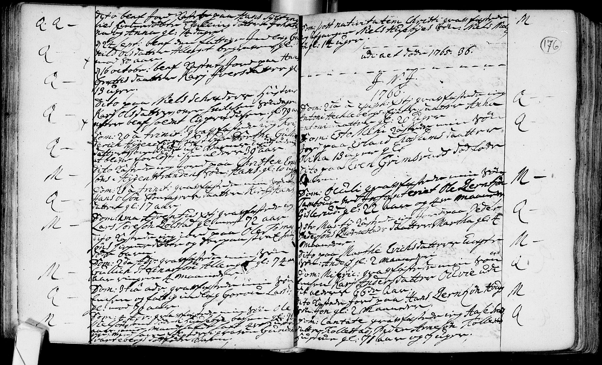 Røyken kirkebøker, AV/SAKO-A-241/F/Fa/L0002: Ministerialbok nr. 2, 1731-1782, s. 176