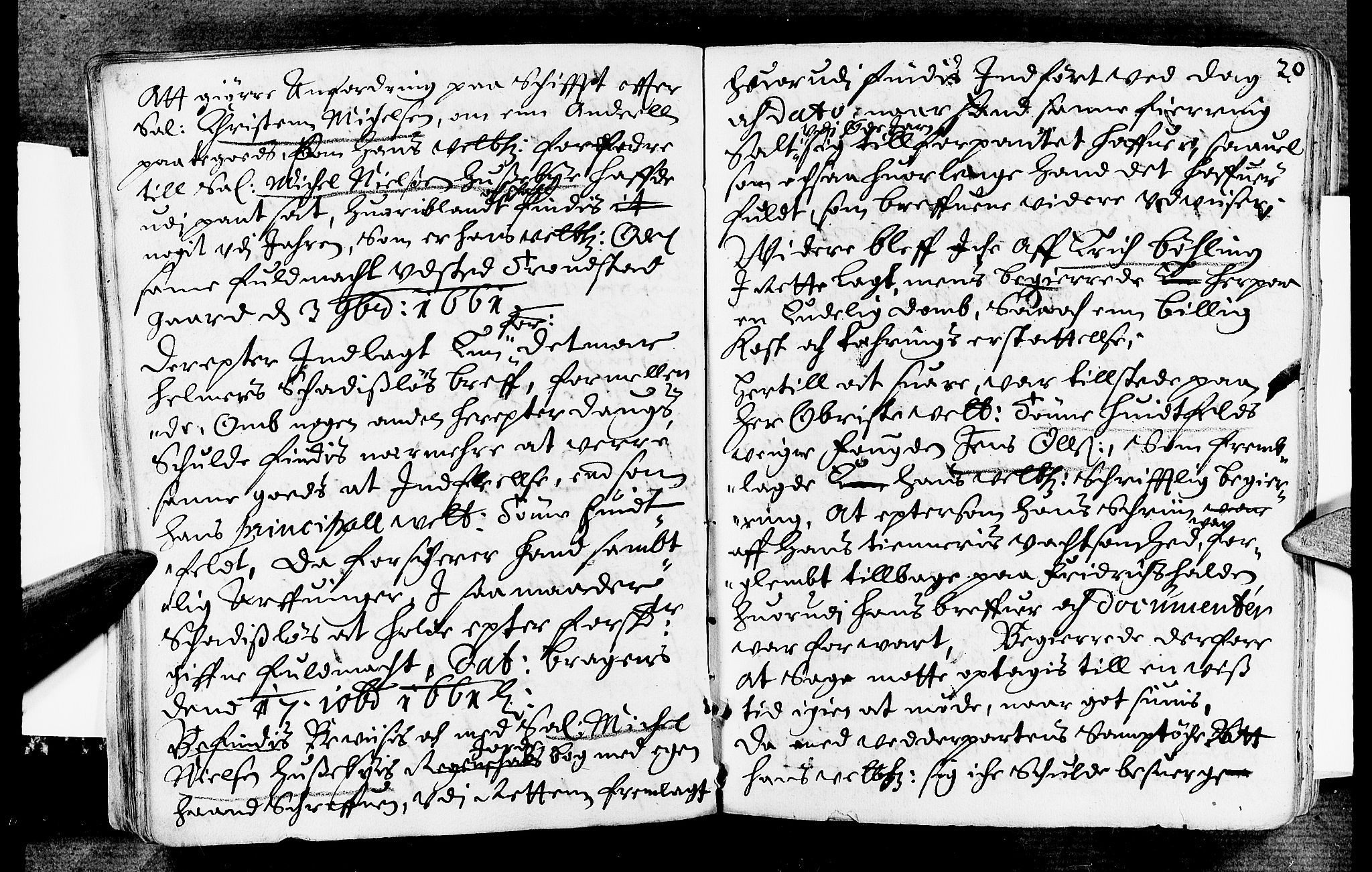 Lier, Røyken og Hurum sorenskriveri, SAKO/A-89/F/Fa/L0007: Tingbok, 1666, s. 20