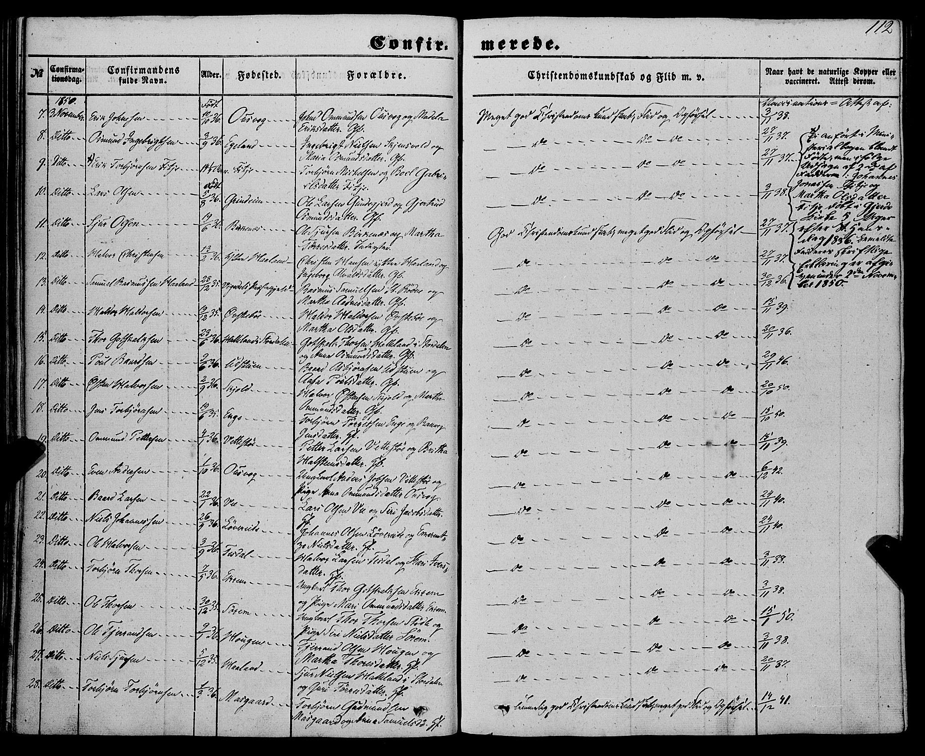 Etne sokneprestembete, AV/SAB-A-75001/H/Haa: Ministerialbok nr. A 8, 1848-1862, s. 112