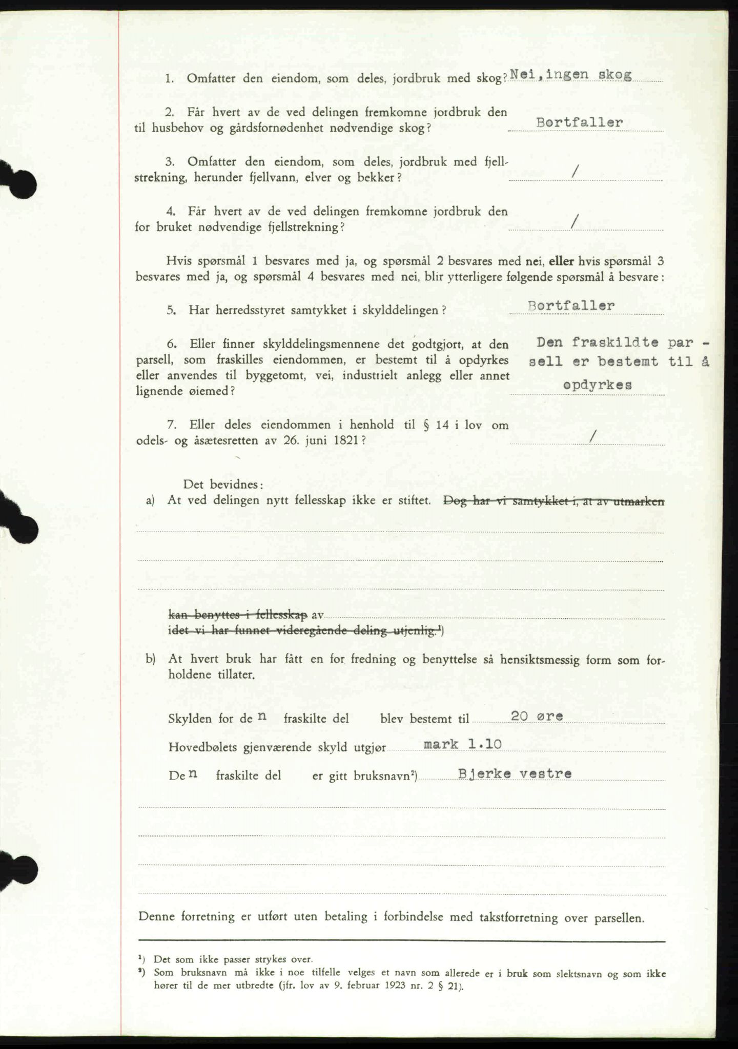 Toten tingrett, AV/SAH-TING-006/H/Hb/Hbc/L0003: Pantebok nr. Hbc-03, 1937-1938, Dagboknr: 2257/1937