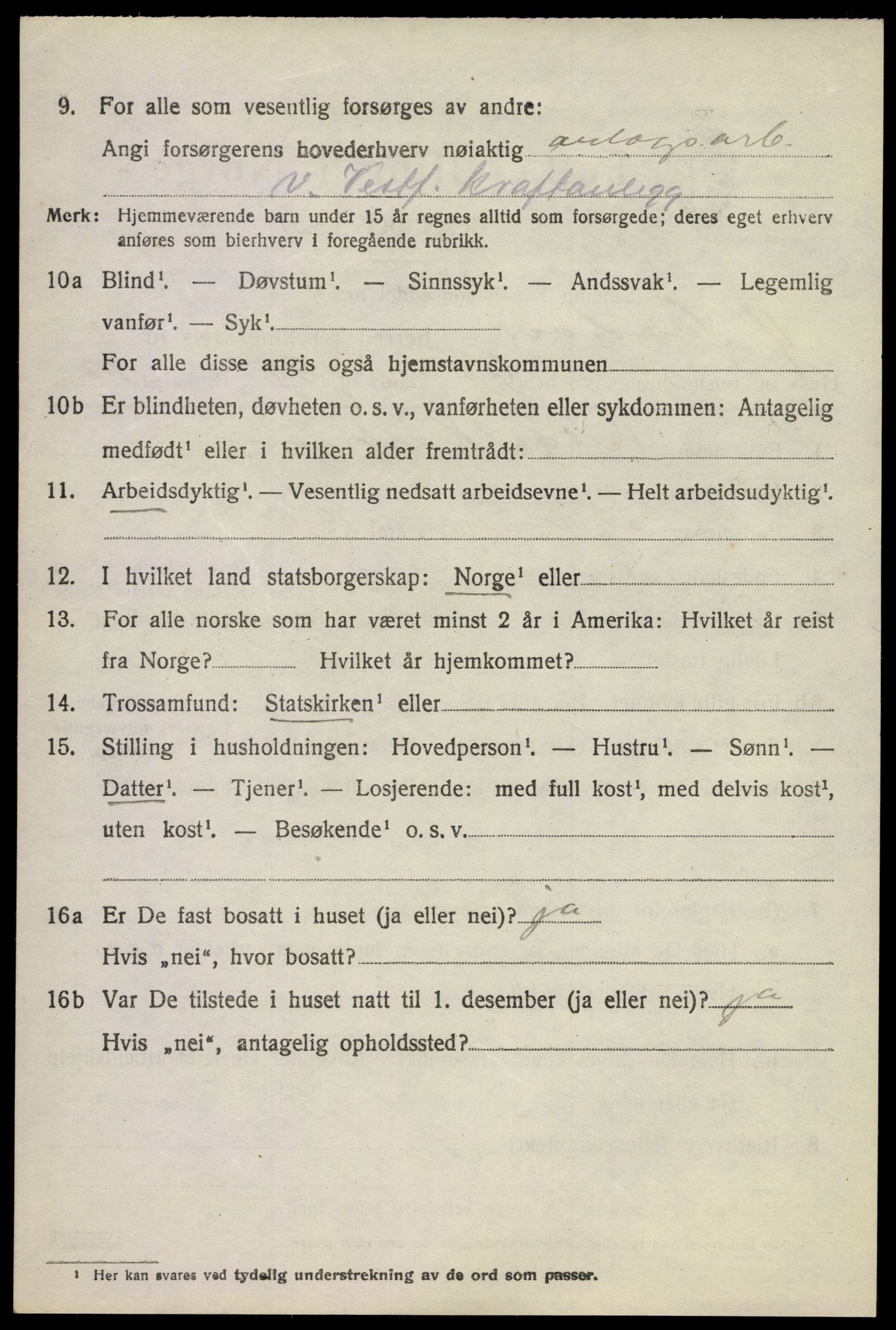 SAKO, Folketelling 1920 for 0630 Øvre Sandsvær herred, 1920, s. 1593