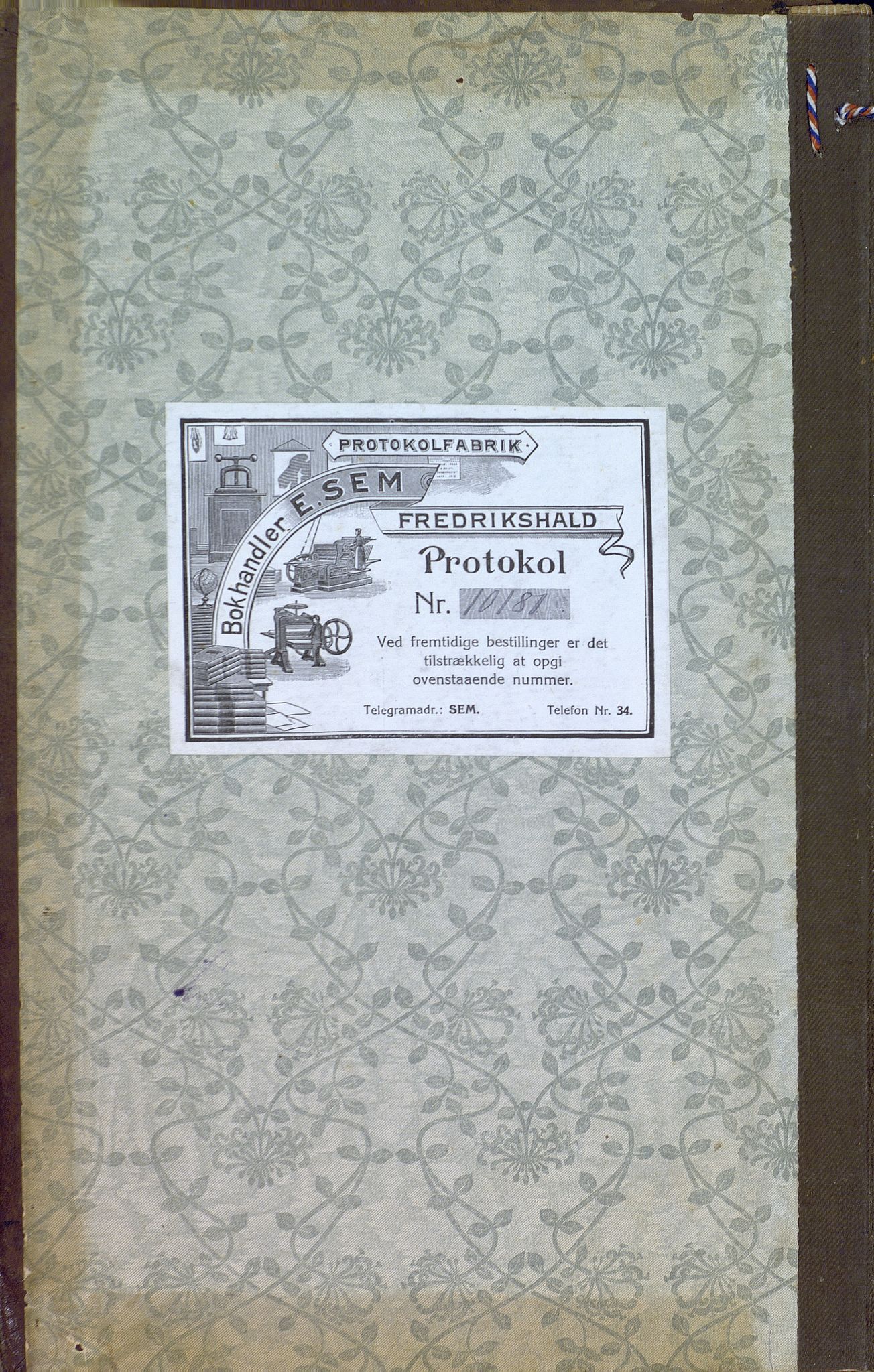 Lista kommune - Formannskapet, IKAV/1003LI120/A/L0005: Møtebok (d), 1911-1916