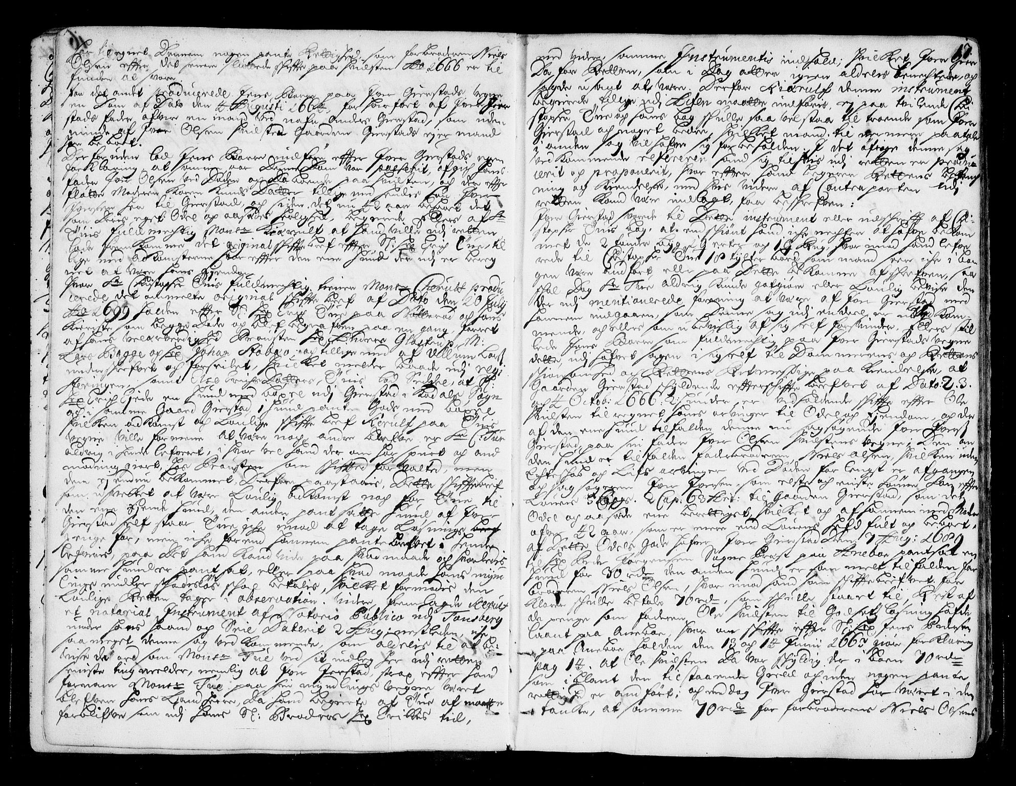 Larvik sorenskriveri, AV/SAKO-A-83/F/Fa/L0011: Tingbok, 1706-1710, s. 17