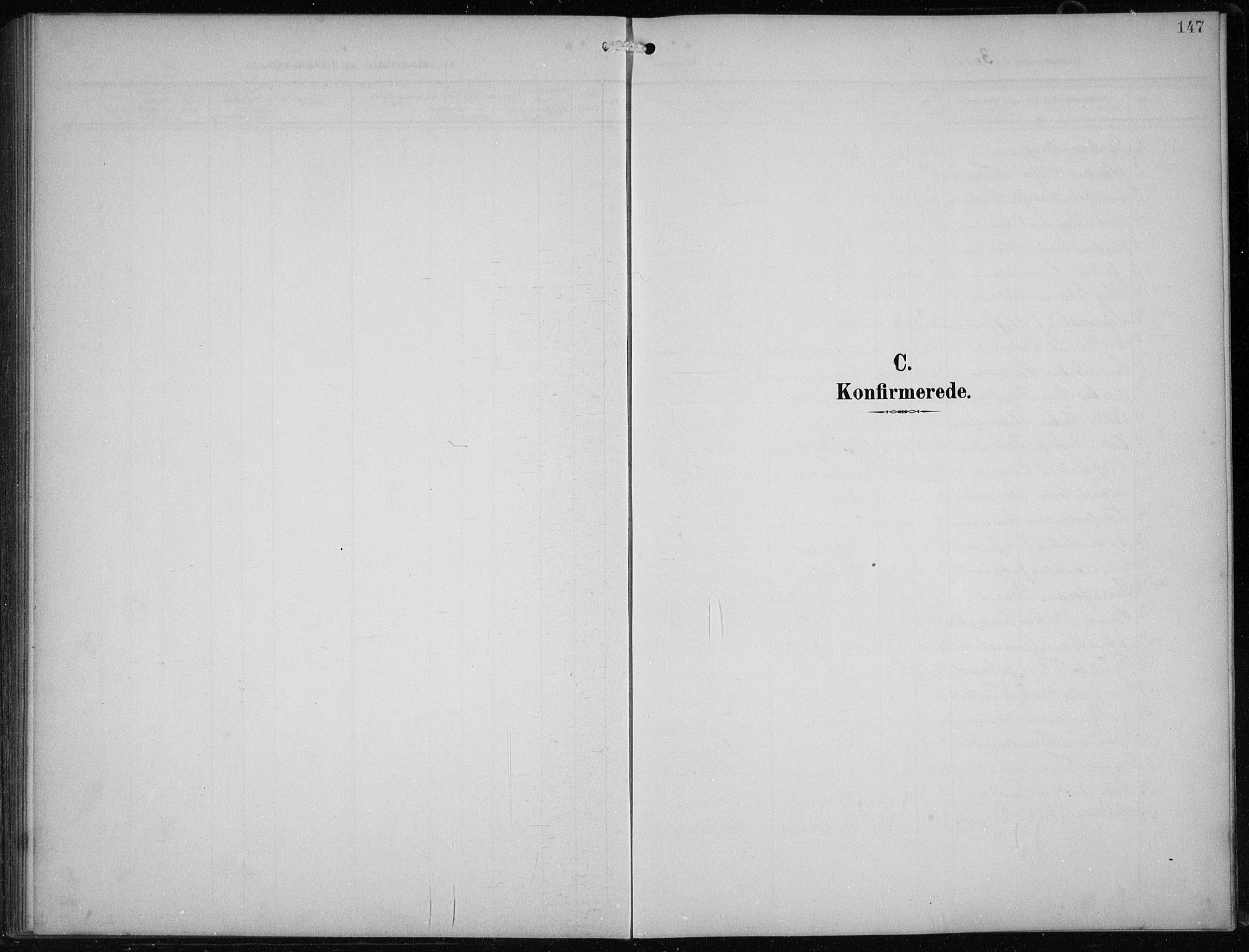 Vågsøy sokneprestembete, SAB/A-81601/H/Hab: Klokkerbok nr. B 1, 1906-1934, s. 147