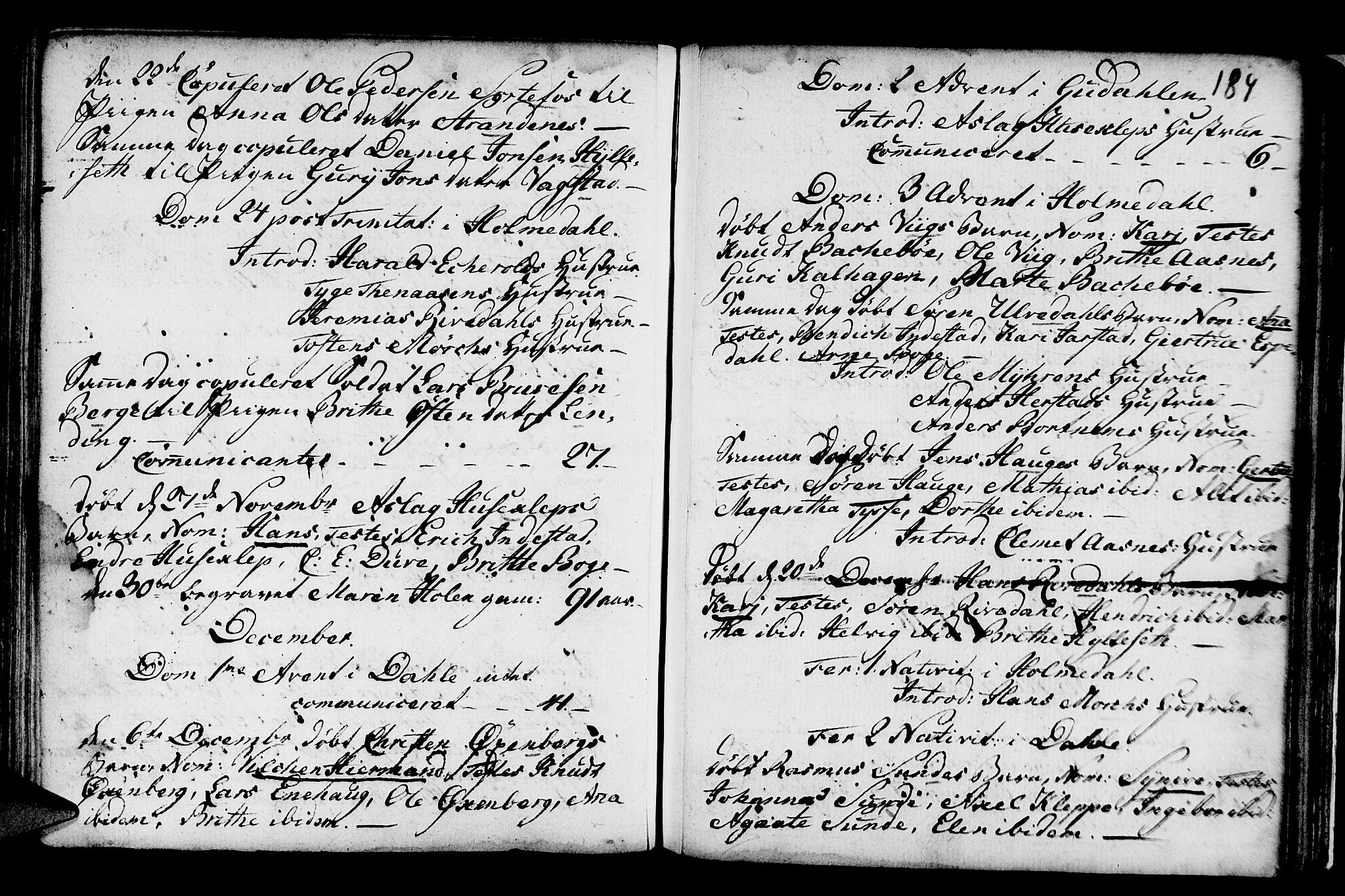 Fjaler sokneprestembete, SAB/A-79801/H/Haa/Haaa/L0001: Ministerialbok nr. A 1, 1755-1778, s. 184