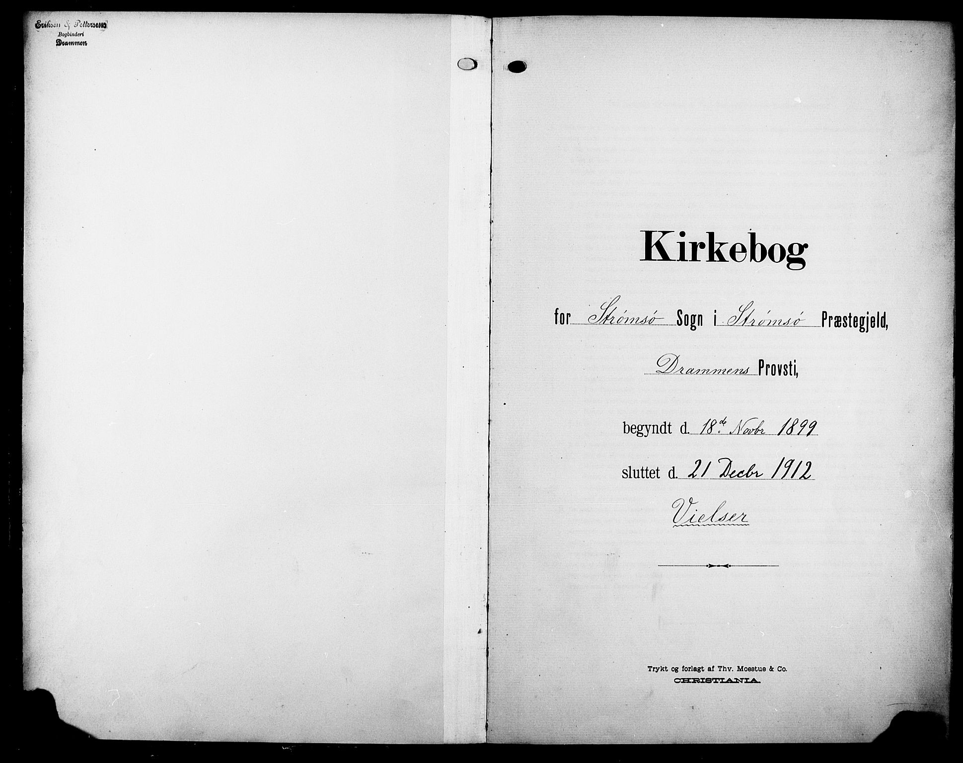 Strømsø kirkebøker, SAKO/A-246/F/Fa/L0024: Ministerialbok nr. I 24, 1899-1912