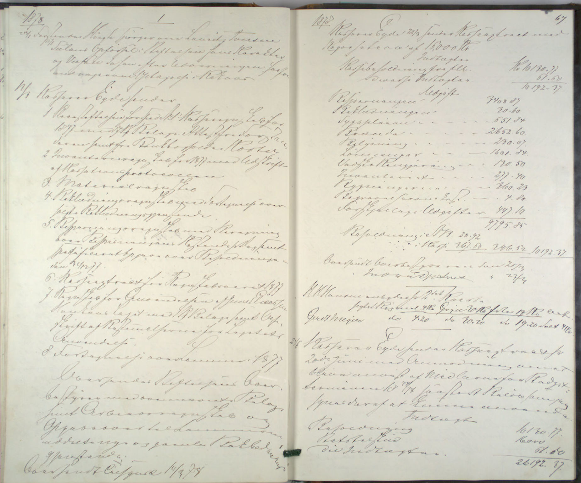 Lepraarkiver - Pleiestiftelsen for spedalske no.1, AV/SAB-A-60601/B.c/L0001: Journal, 1857-1882, s. 66b-67a