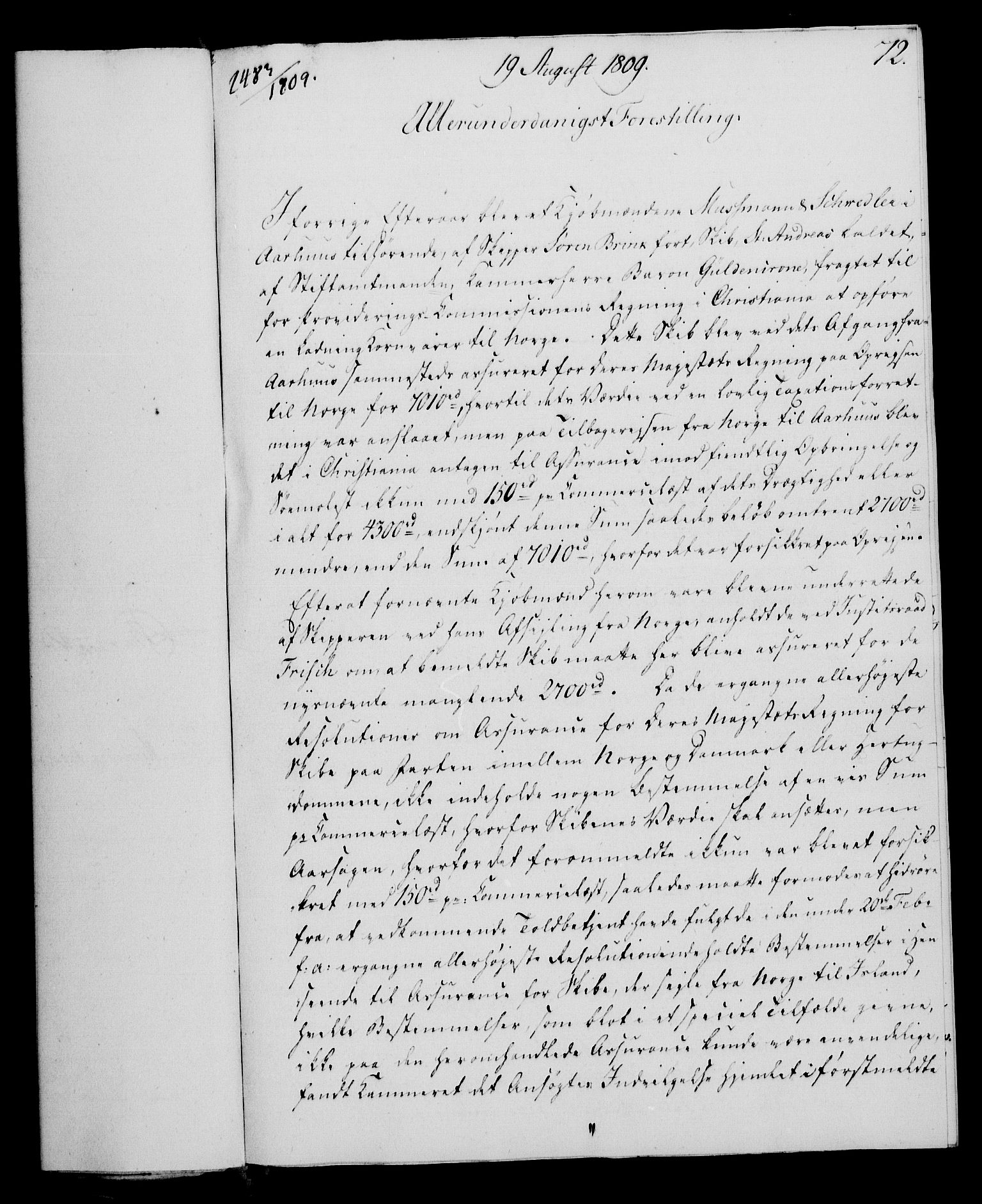 Rentekammeret, Kammerkanselliet, AV/RA-EA-3111/G/Gf/Gfa/L0091: Norsk relasjons- og resolusjonsprotokoll (merket RK 52.91), 1809, s. 299