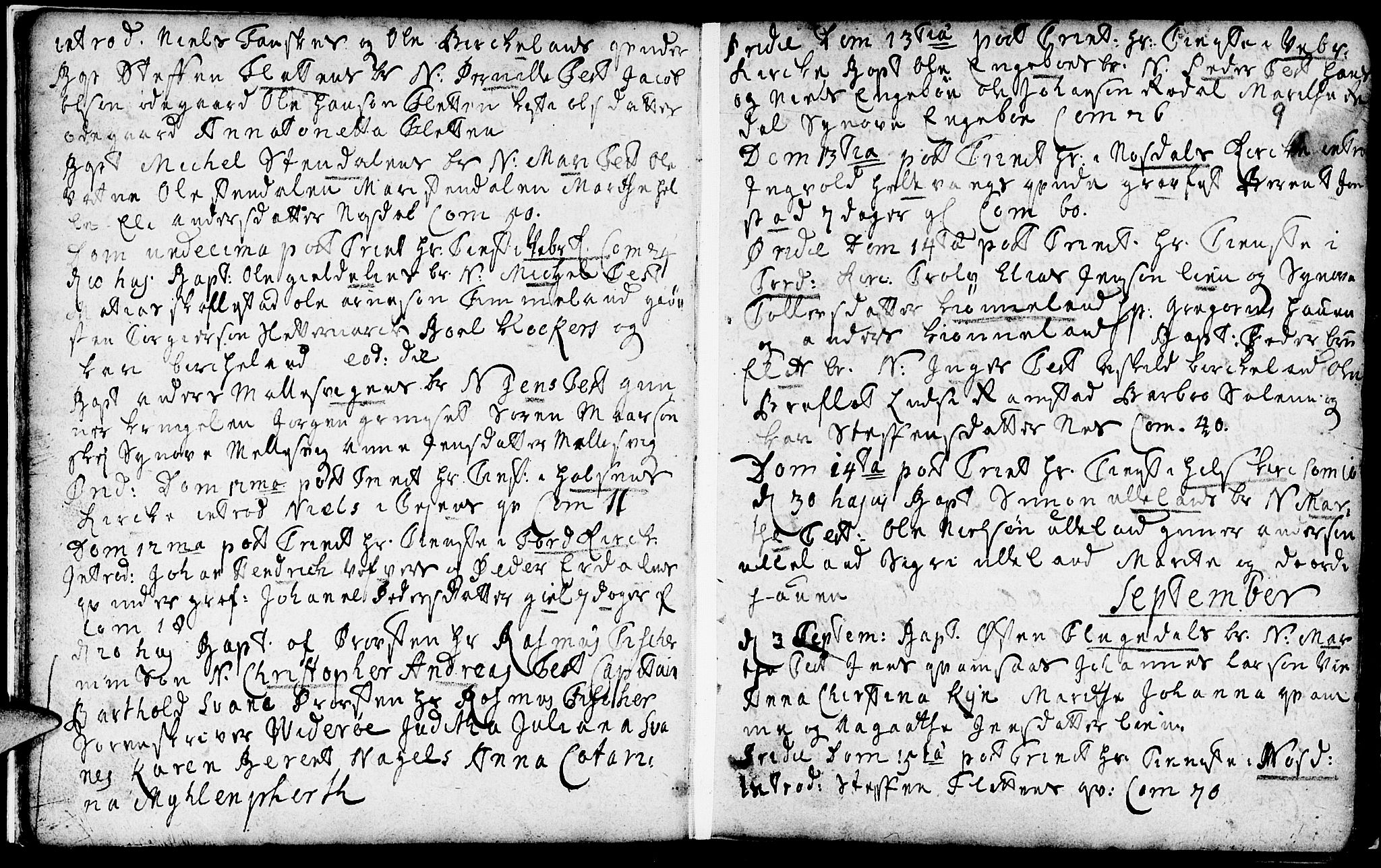Førde sokneprestembete, AV/SAB-A-79901/H/Haa/Haaa/L0002: Ministerialbok nr. A 2, 1728-1748, s. 9