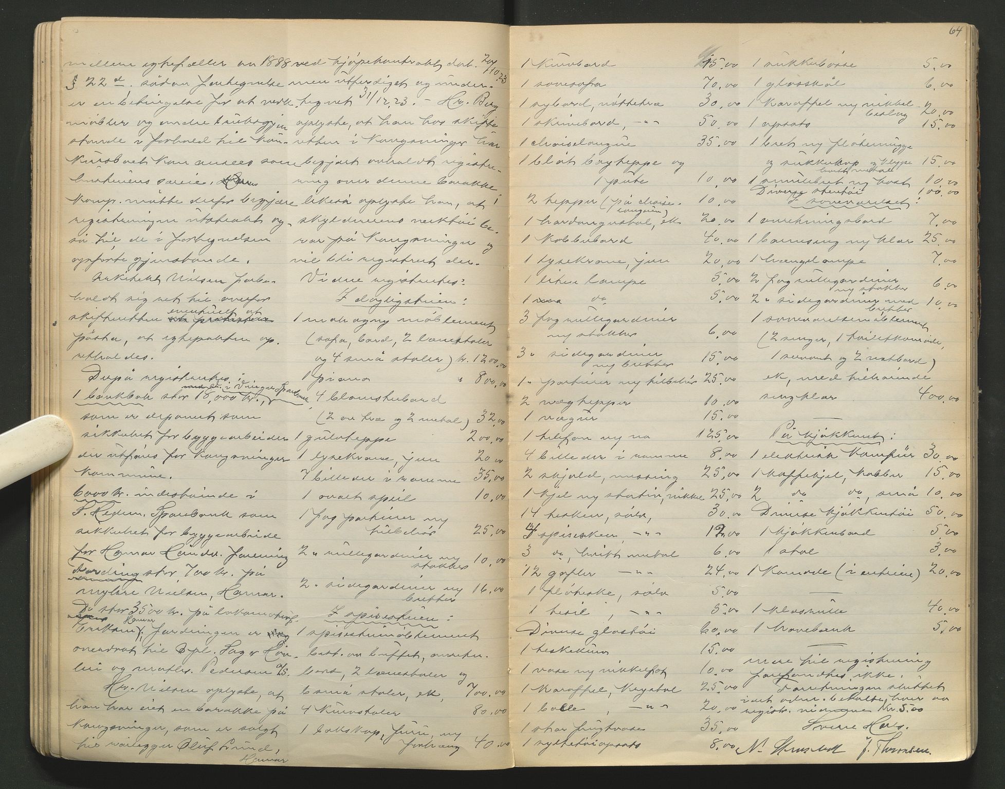 Sør-Hedmark sorenskriveri, AV/SAH-TING-014/J/Ja/Jae/L0004: Skifteregistreringsprotokoll - Hamar by, 1922-1930, s. 64