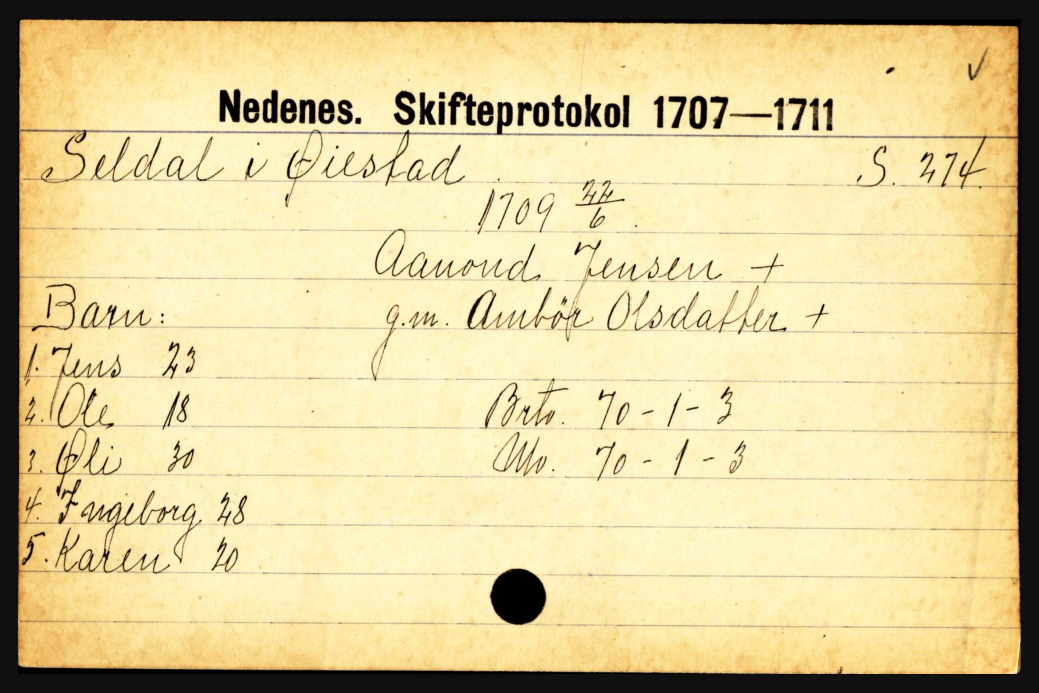 Nedenes sorenskriveri før 1824, AV/SAK-1221-0007/H, s. 26149