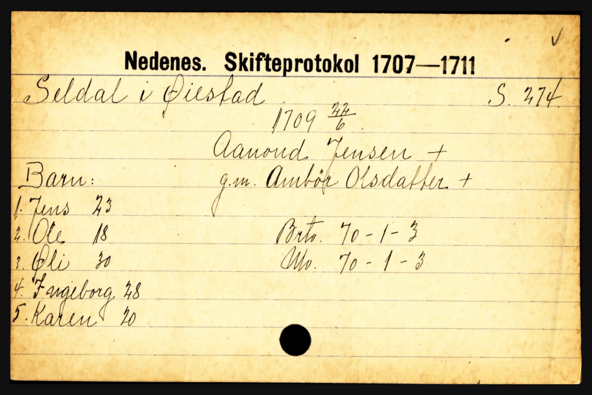 Nedenes sorenskriveri før 1824, SAK/1221-0007/H, s. 26149