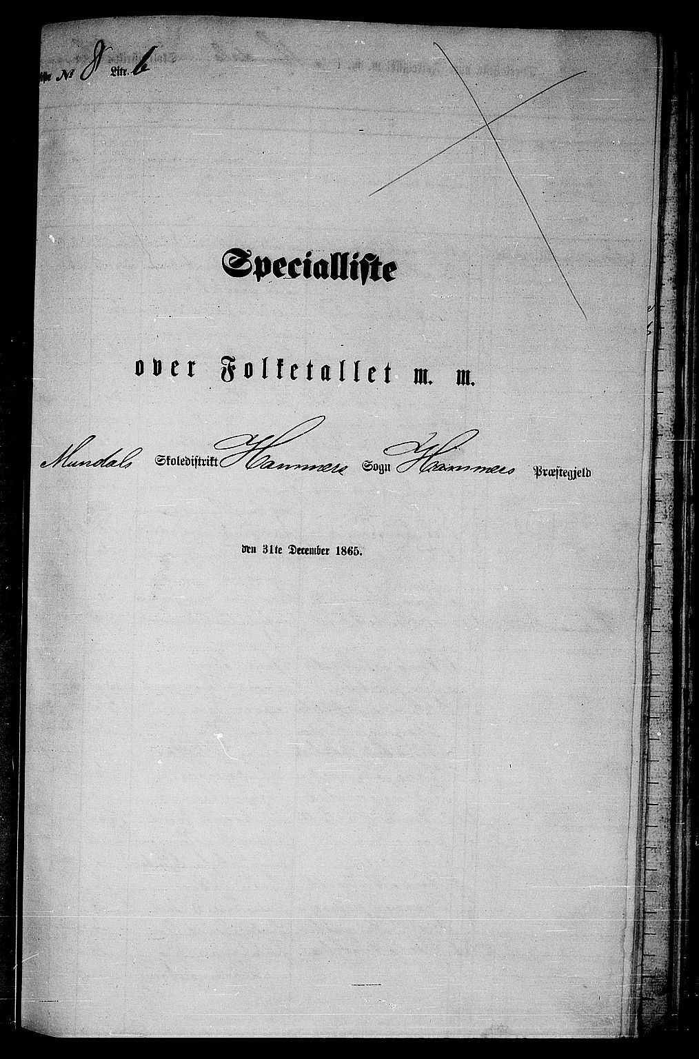 RA, Folketelling 1865 for 1254P Hamre prestegjeld, 1865, s. 111