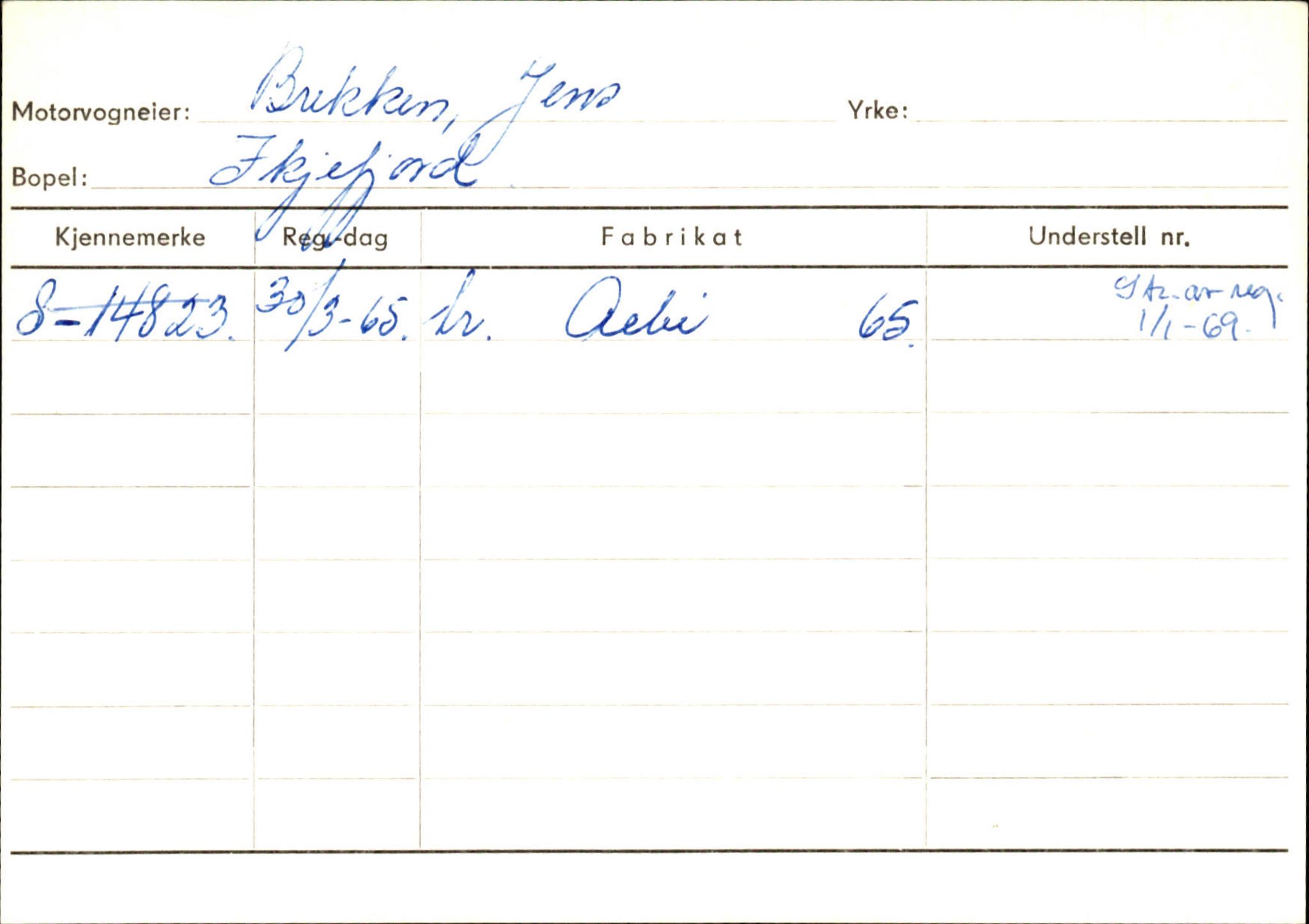 Statens vegvesen, Sogn og Fjordane vegkontor, AV/SAB-A-5301/4/F/L0130: Eigarregister Eid T-Å. Høyanger A-O, 1945-1975, s. 758