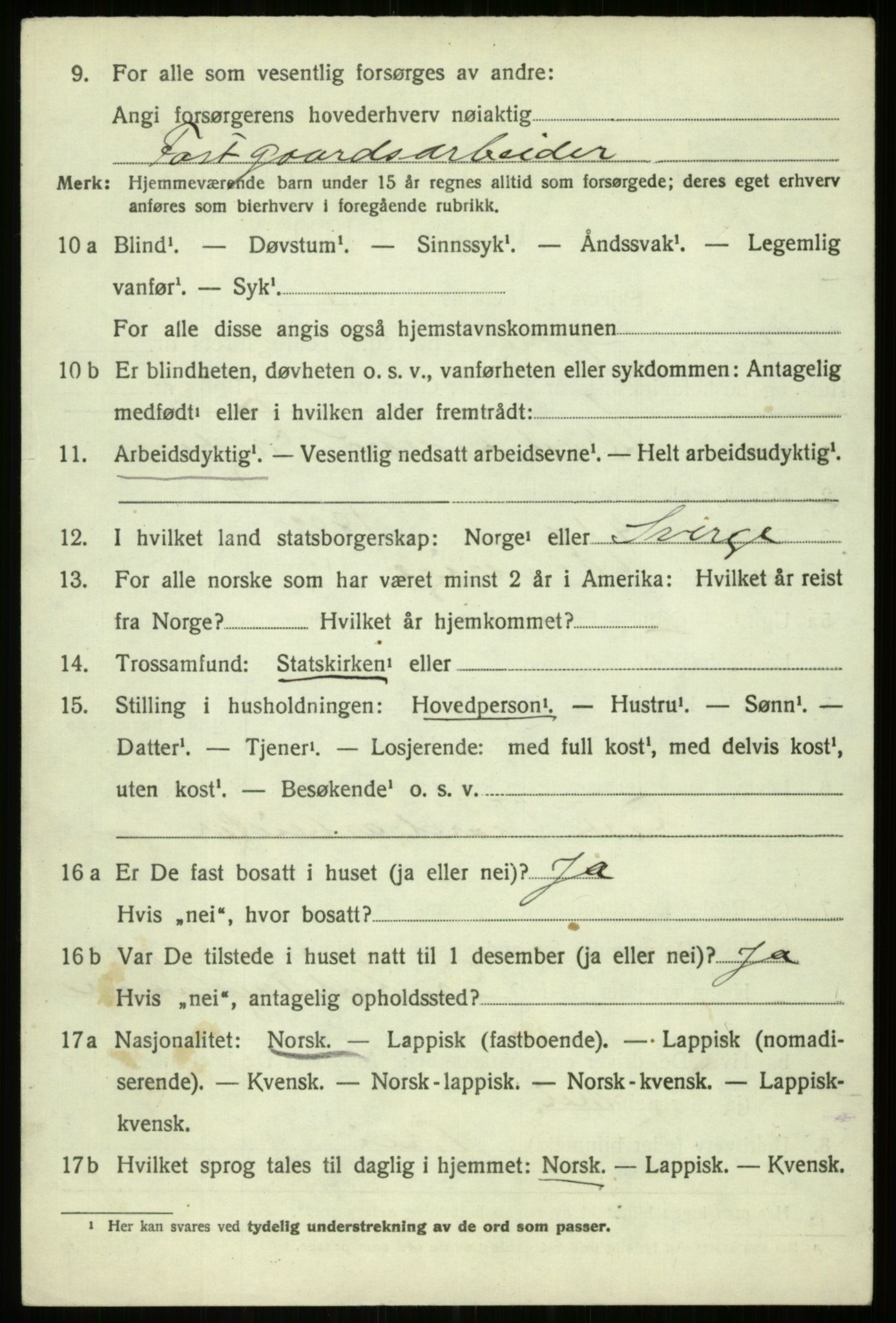 SATØ, Folketelling 1920 for 1911 Kvæfjord herred, 1920, s. 7486