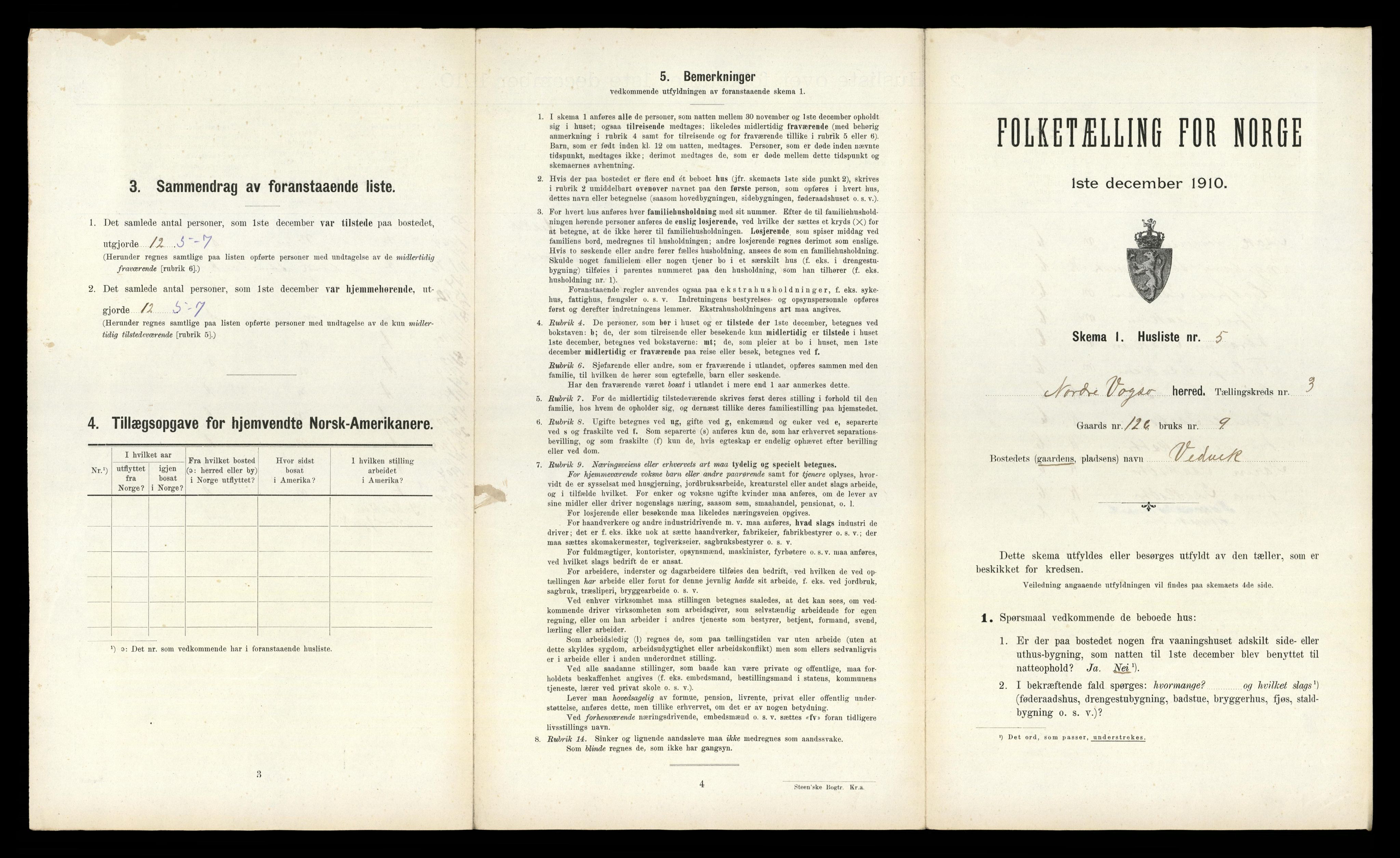 RA, Folketelling 1910 for 1440 Nord-Vågsøy herred, 1910, s. 141