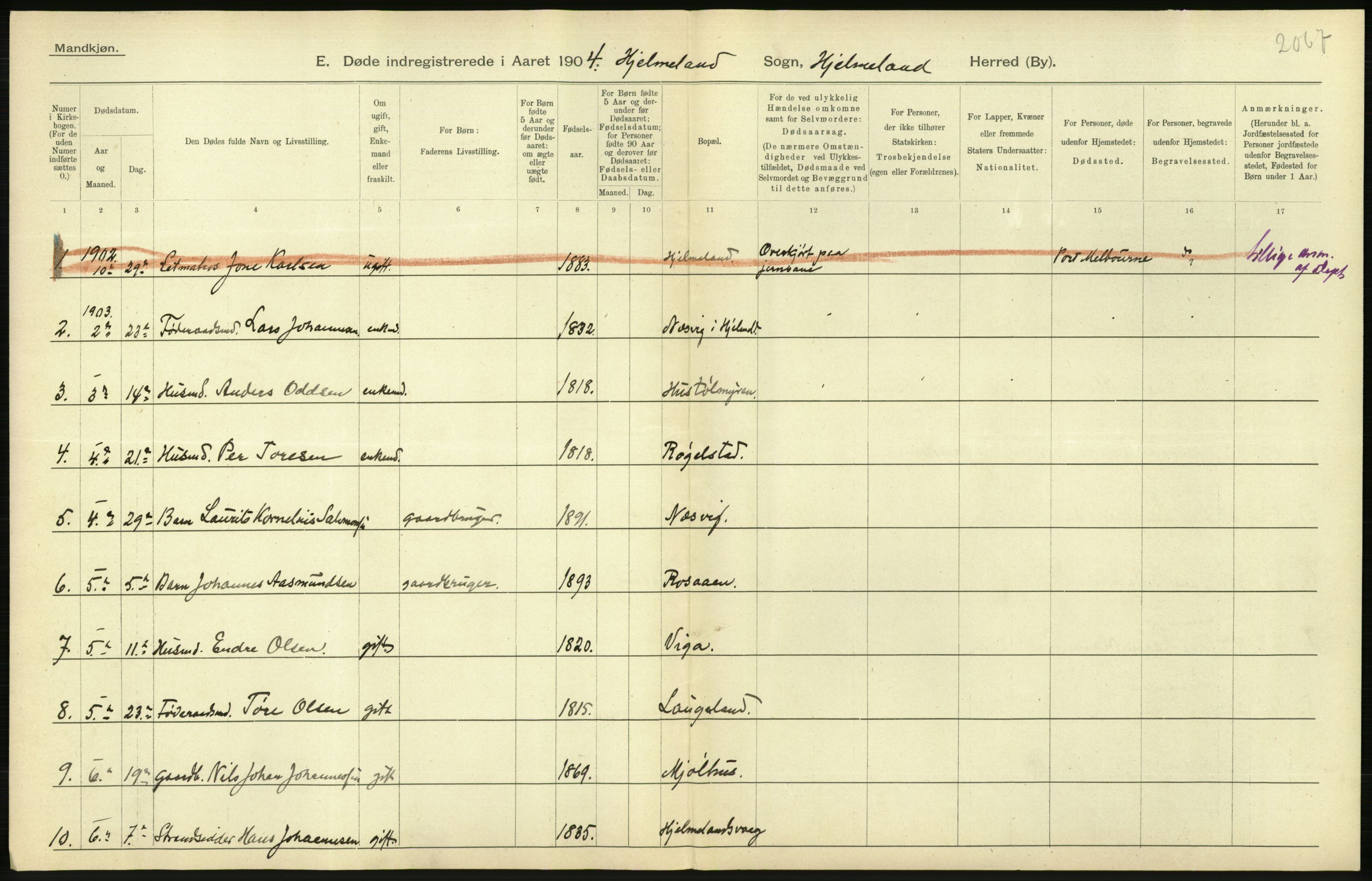 Statistisk sentralbyrå, Sosiodemografiske emner, Befolkning, AV/RA-S-2228/D/Df/Dfa/Dfaa/L0012: Stavanger amt: Fødte, gifte, døde, 1903, s. 636