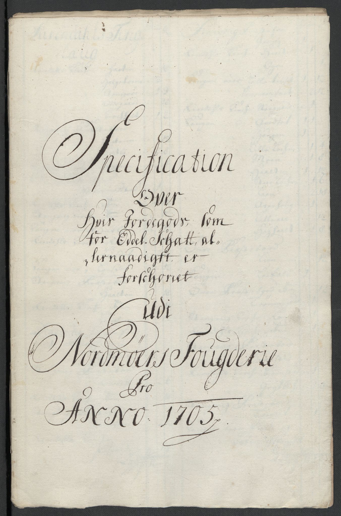 Rentekammeret inntil 1814, Reviderte regnskaper, Fogderegnskap, RA/EA-4092/R56/L3741: Fogderegnskap Nordmøre, 1705, s. 112