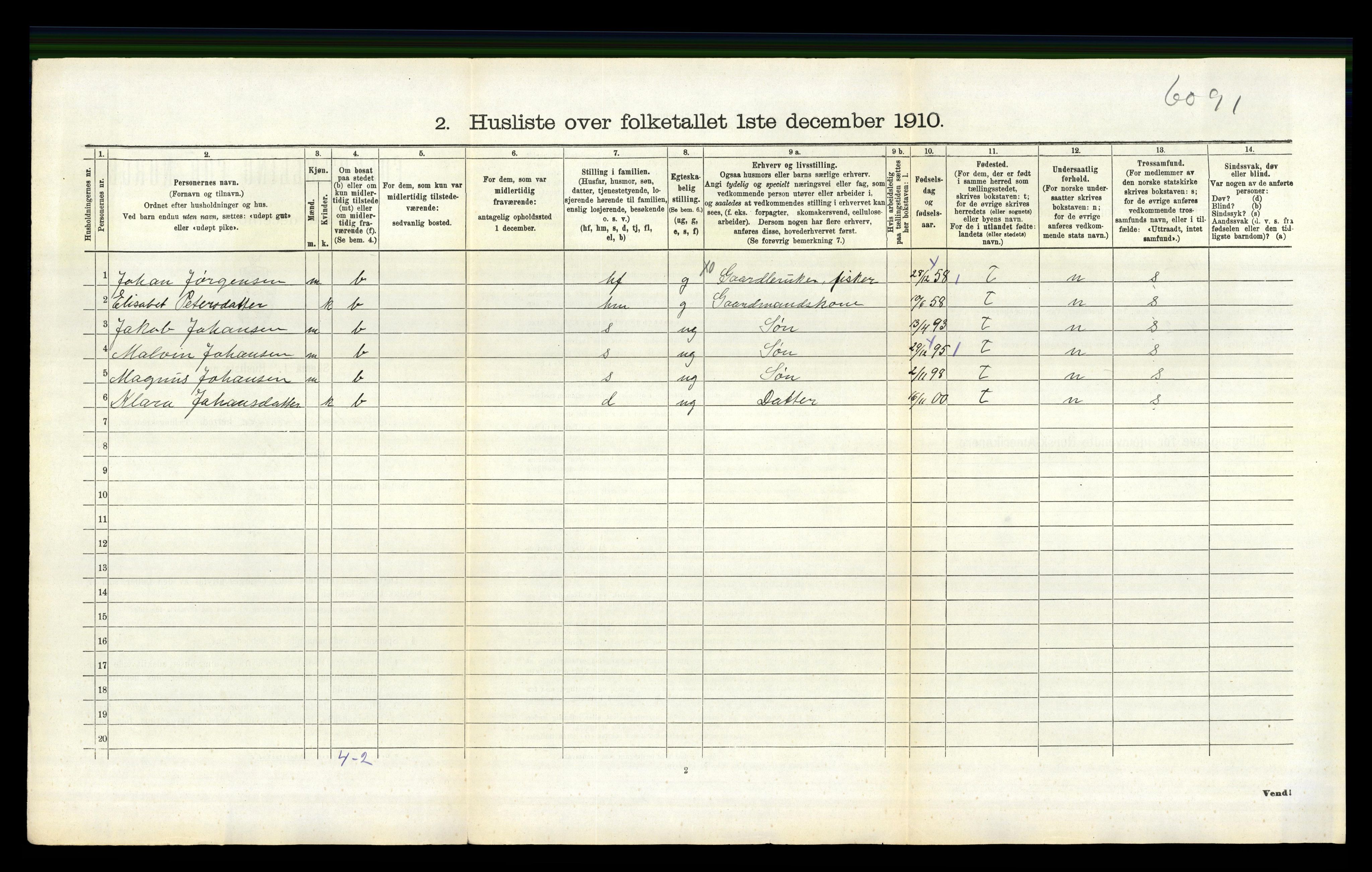 RA, Folketelling 1910 for 1111 Sokndal herred, 1910, s. 739