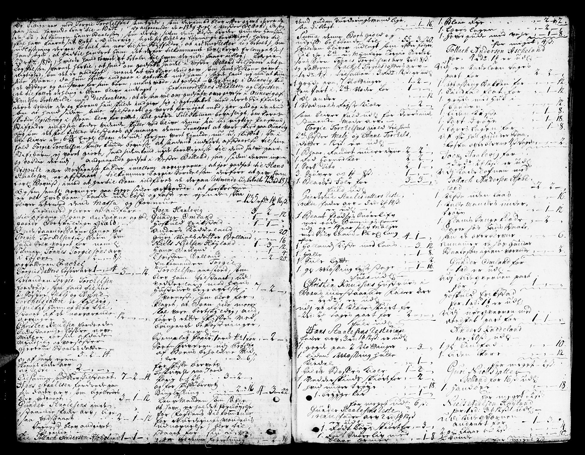 Lister sorenskriveri, AV/SAK-1221-0003/H/Hc/L0029: Skifteprotokoll nr 28 med register, 1743-1745, s. 1b-2a