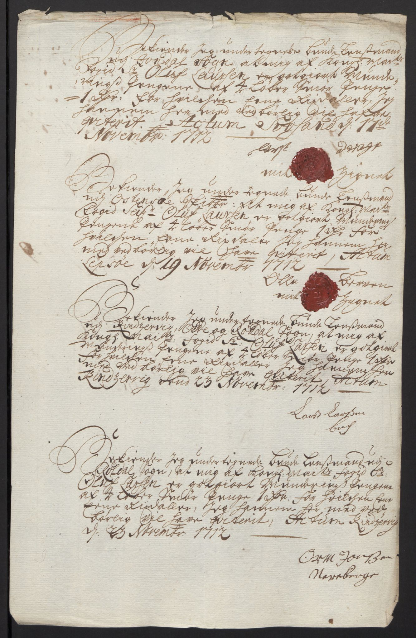 Rentekammeret inntil 1814, Reviderte regnskaper, Fogderegnskap, RA/EA-4092/R48/L2988: Fogderegnskap Sunnhordland og Hardanger, 1712, s. 402