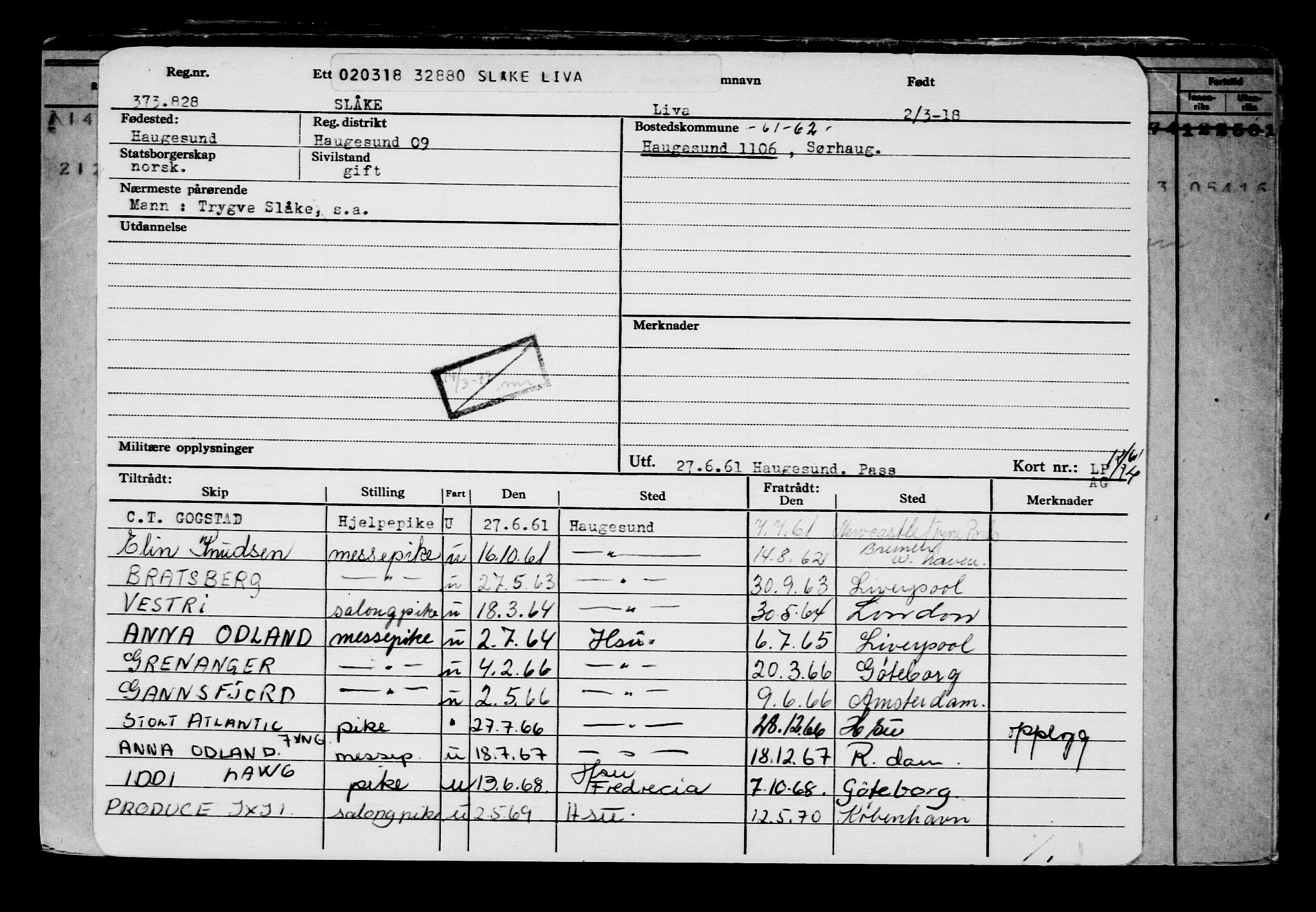 Direktoratet for sjømenn, AV/RA-S-3545/G/Gb/L0156: Hovedkort, 1918, s. 34