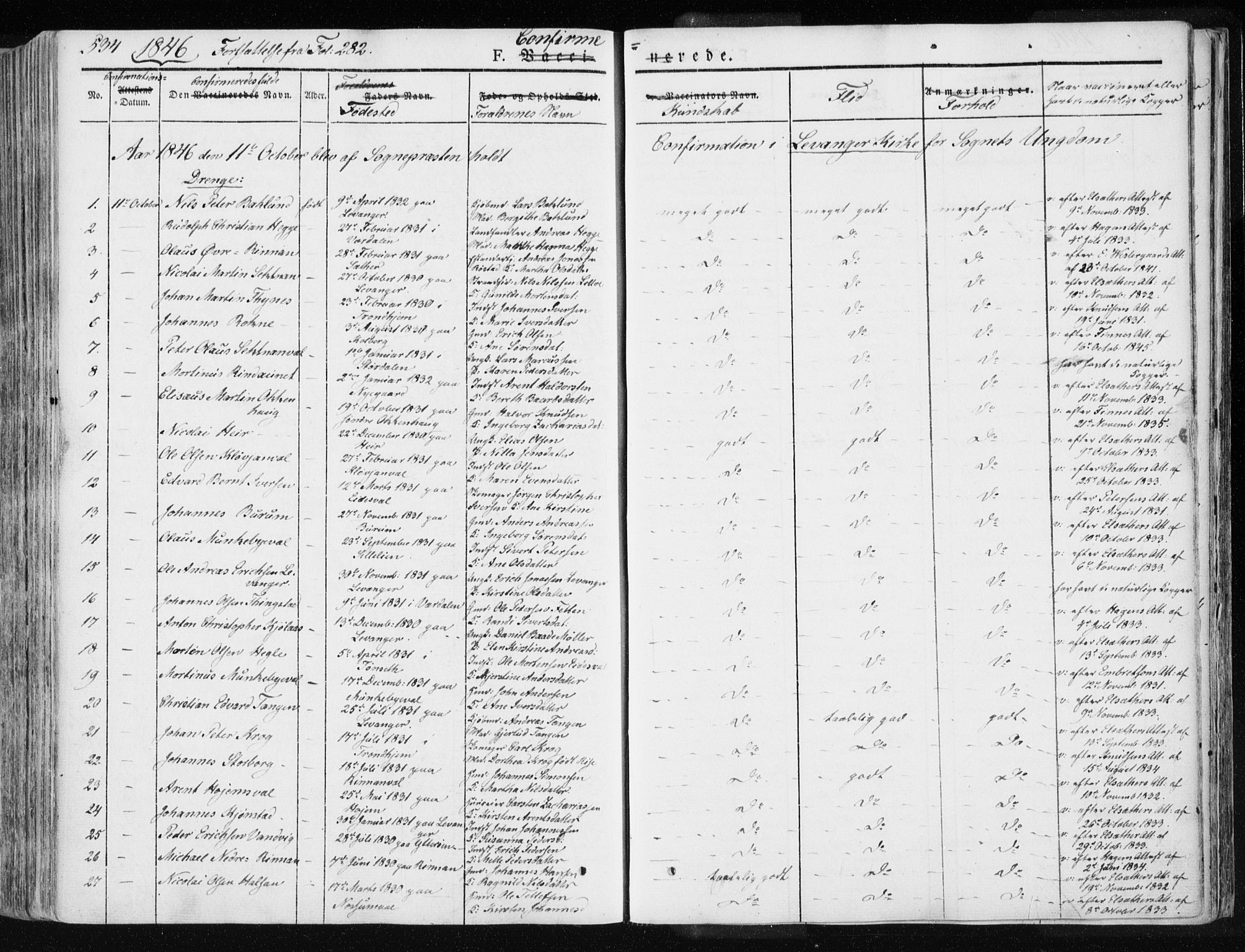 Ministerialprotokoller, klokkerbøker og fødselsregistre - Nord-Trøndelag, AV/SAT-A-1458/717/L0154: Ministerialbok nr. 717A06 /1, 1836-1849, s. 534