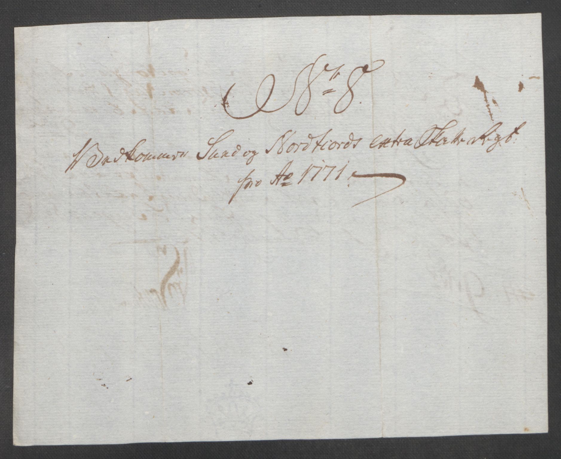 Rentekammeret inntil 1814, Reviderte regnskaper, Fogderegnskap, AV/RA-EA-4092/R53/L3550: Ekstraskatten Sunn- og Nordfjord, 1762-1771, s. 363