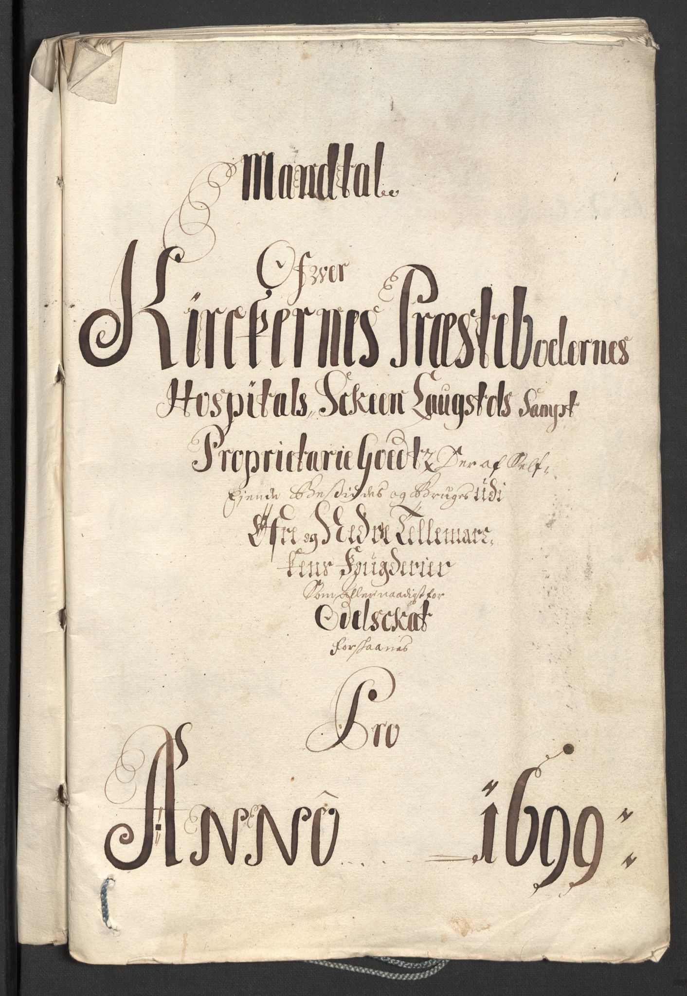 Rentekammeret inntil 1814, Reviderte regnskaper, Fogderegnskap, RA/EA-4092/R36/L2101: Fogderegnskap Øvre og Nedre Telemark og Bamble, 1699, s. 260