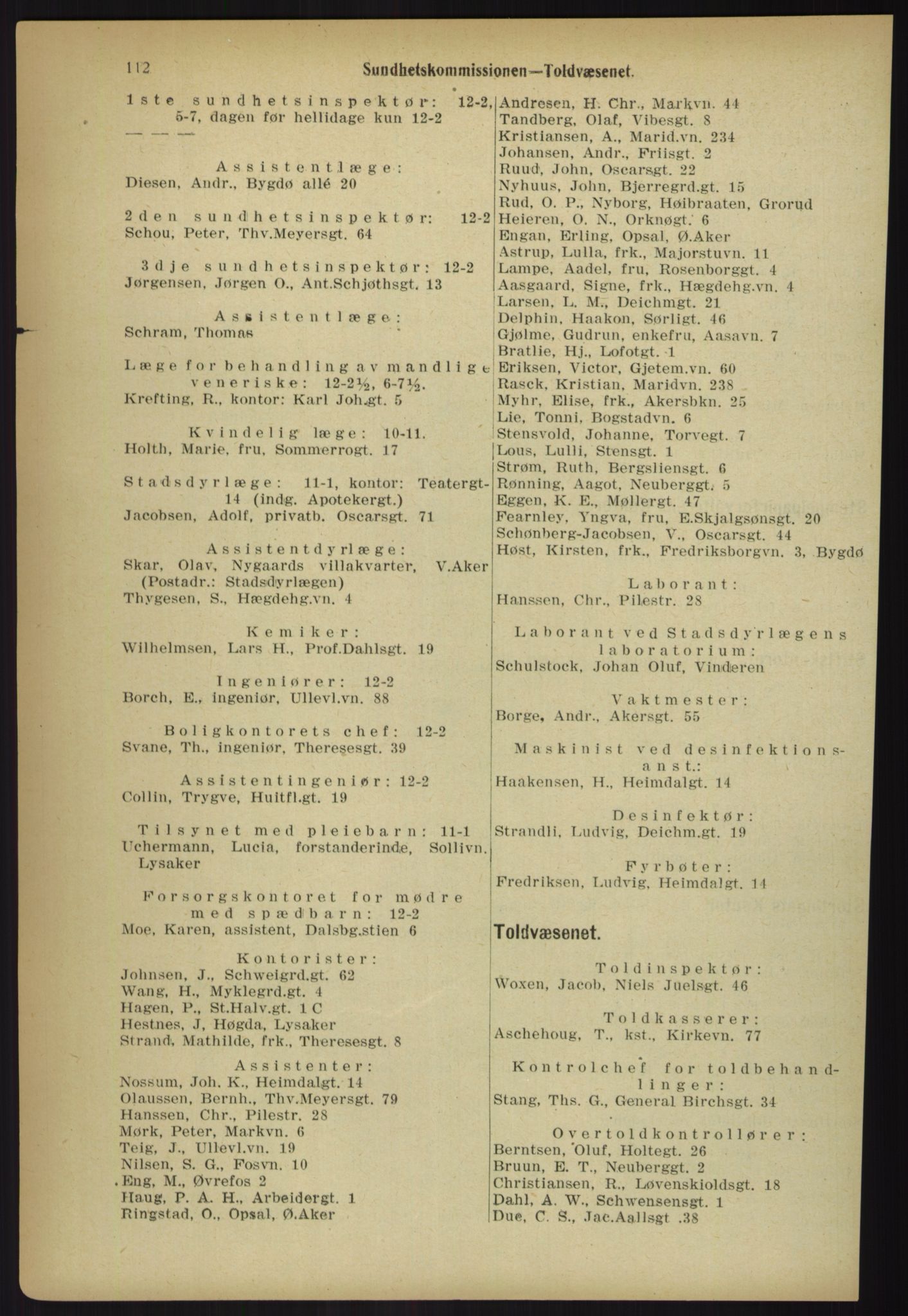 Kristiania/Oslo adressebok, PUBL/-, 1918, s. 119