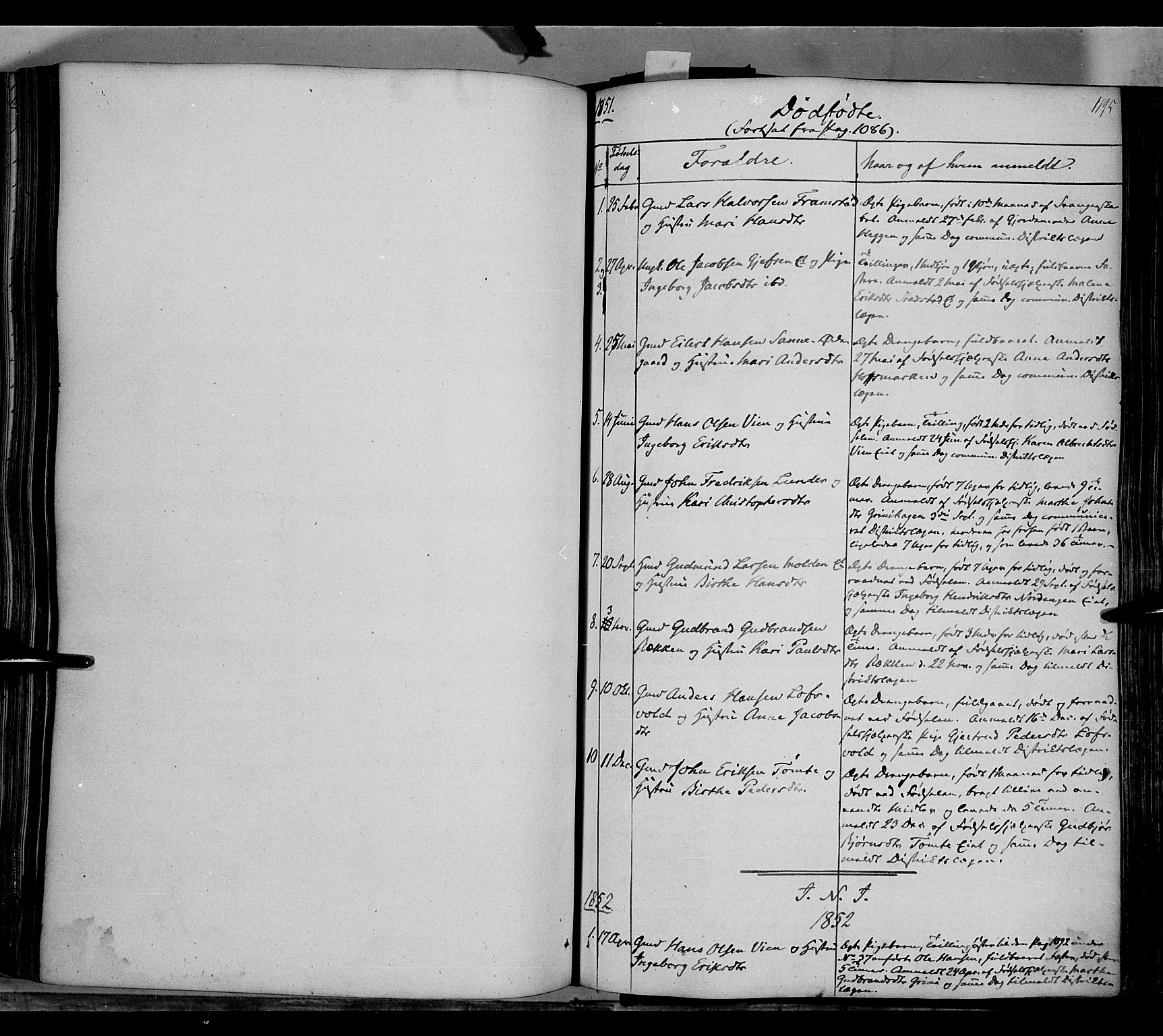 Gran prestekontor, AV/SAH-PREST-112/H/Ha/Haa/L0011: Ministerialbok nr. 11, 1842-1856, s. 1194-1195