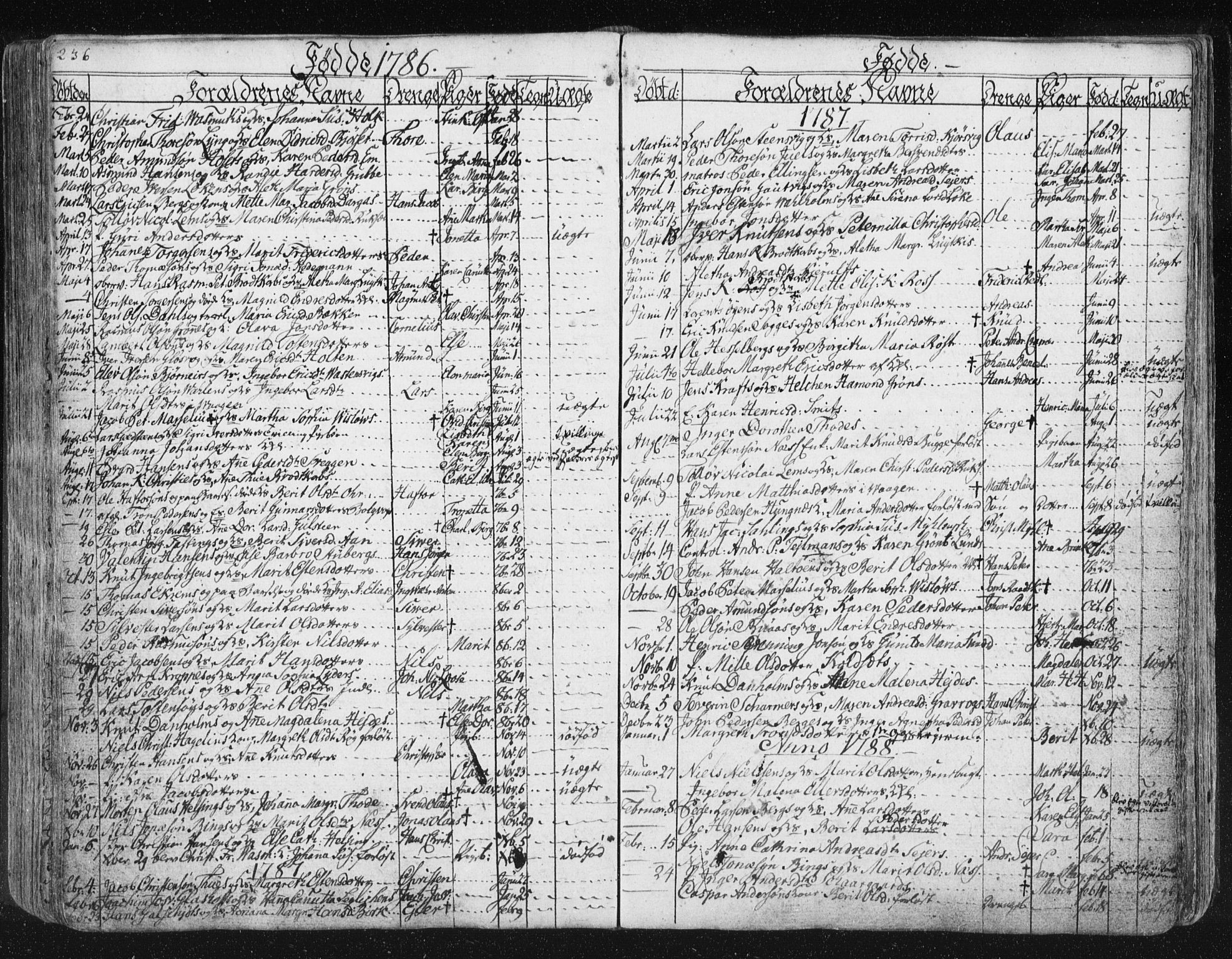 Ministerialprotokoller, klokkerbøker og fødselsregistre - Møre og Romsdal, AV/SAT-A-1454/572/L0841: Ministerialbok nr. 572A04, 1784-1819, s. 236