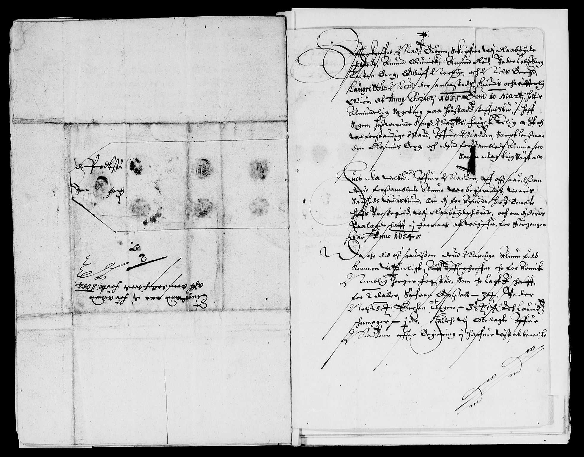 Rentekammeret inntil 1814, Reviderte regnskaper, Lensregnskaper, RA/EA-5023/R/Rb/Rbo/L0032: Tønsberg len, 1653-1656