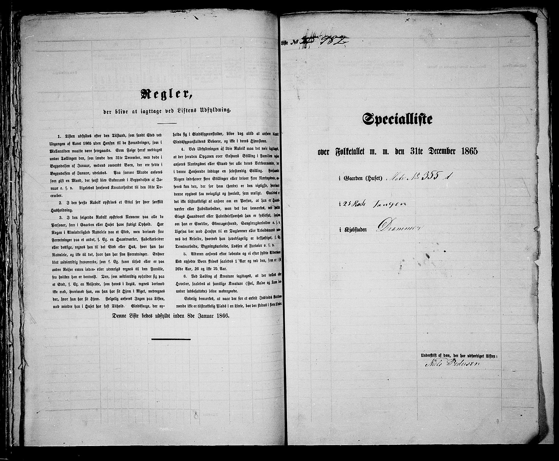 RA, Folketelling 1865 for 0602bP Strømsø prestegjeld i Drammen kjøpstad, 1865, s. 785