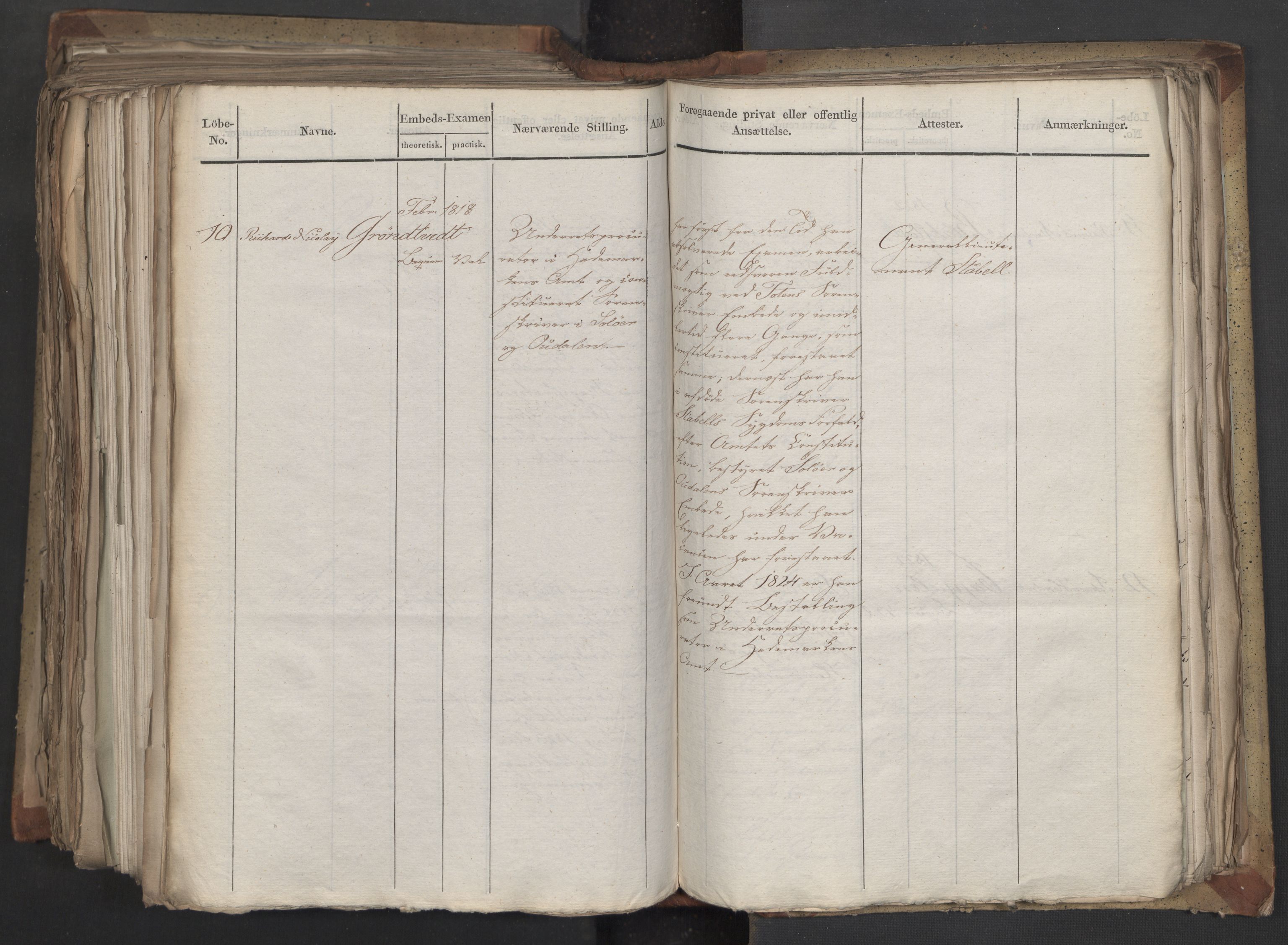 Statsrådsavdelingen i Stockholm, AV/RA-S-1003/D/Da/L0041: Regjeringsinnstillinger nr. 2204-2466, 1825, s. 534
