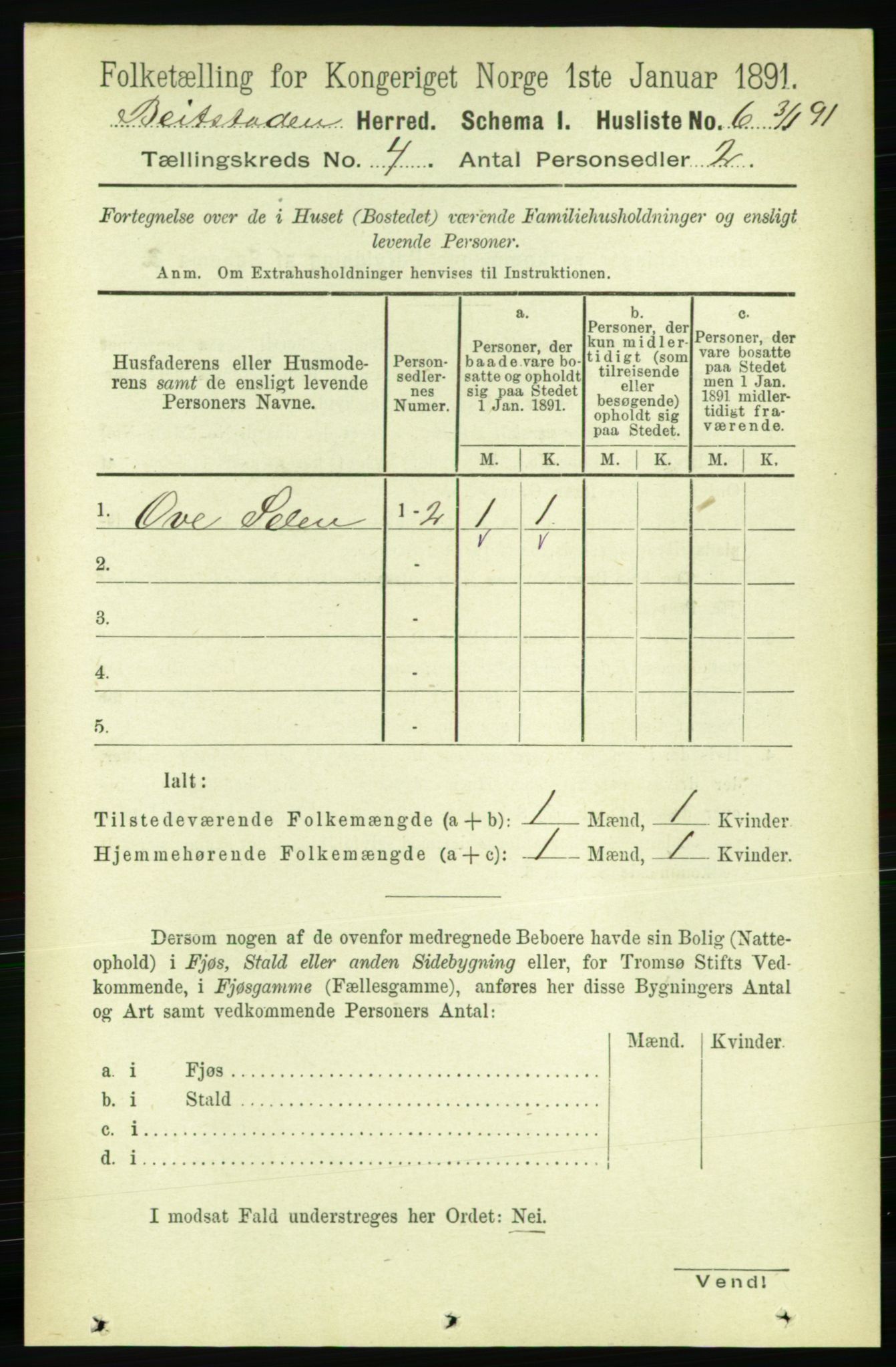 RA, Folketelling 1891 for 1727 Beitstad herred, 1891, s. 971