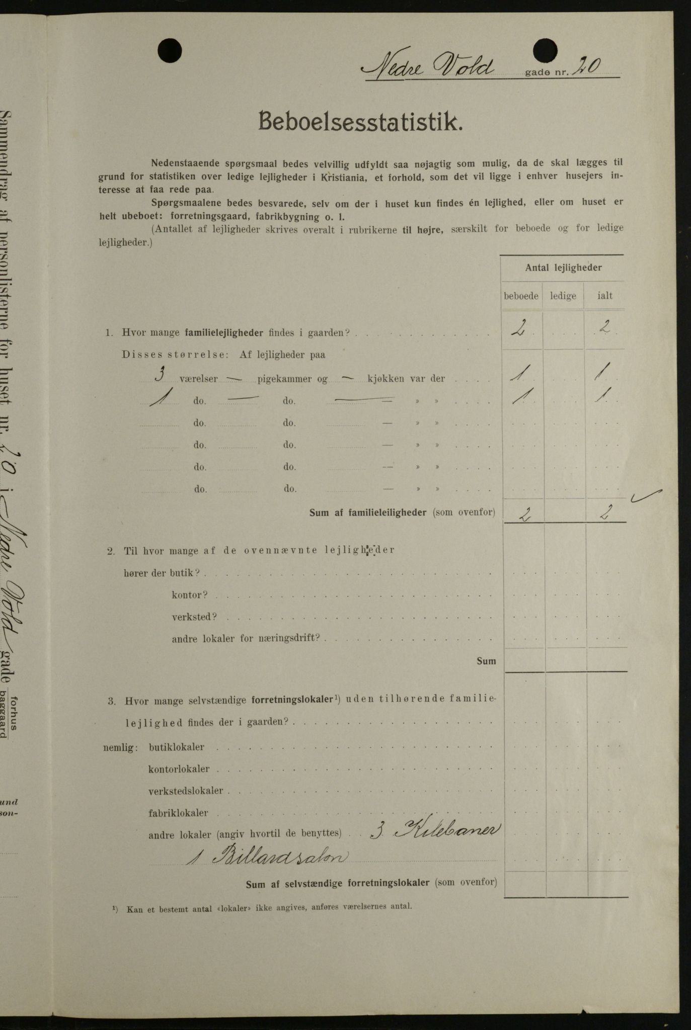 OBA, Kommunal folketelling 1.2.1908 for Kristiania kjøpstad, 1908, s. 62441