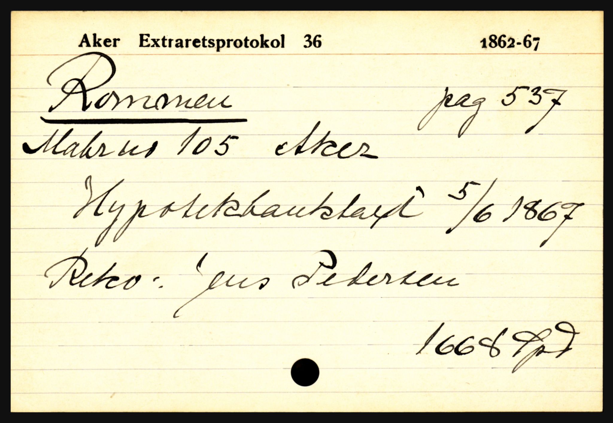 Statsarkivet i Oslo, AV/SAO-A-10621/Z/Zb/L0004: Aker (Rommen - Ullern/Ullernchausséen), s. 8
