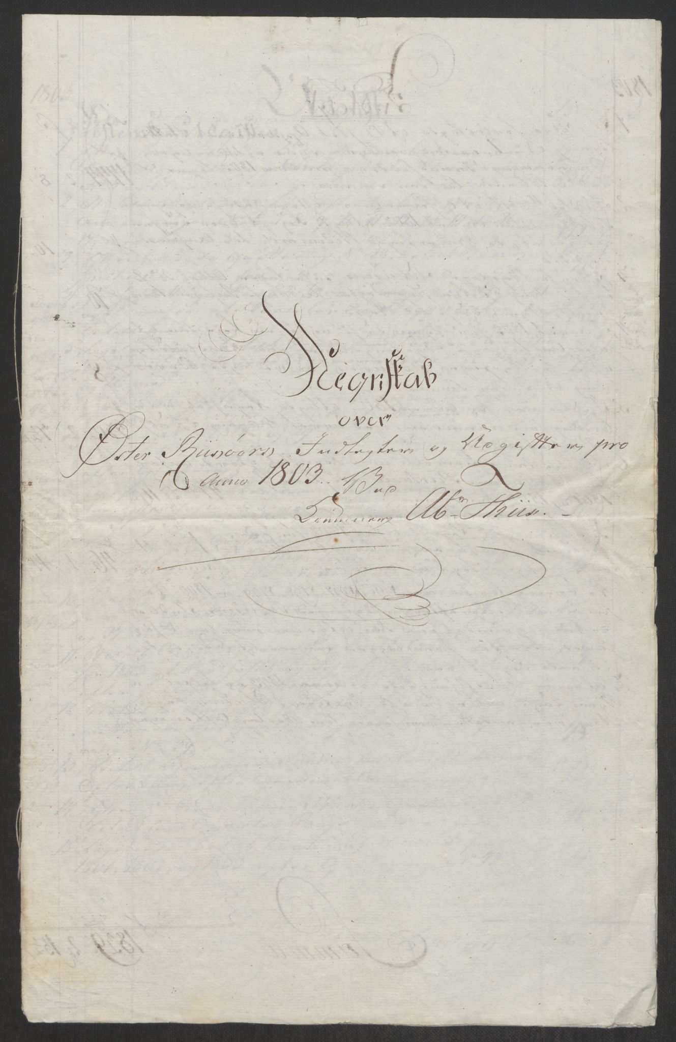 Danske Kanselli 1800-1814, AV/RA-EA-3024/K/Kk/Kka/Kkac/L0236: Kjøpstadregnskap Øster Risør, 1801-1804, s. 592