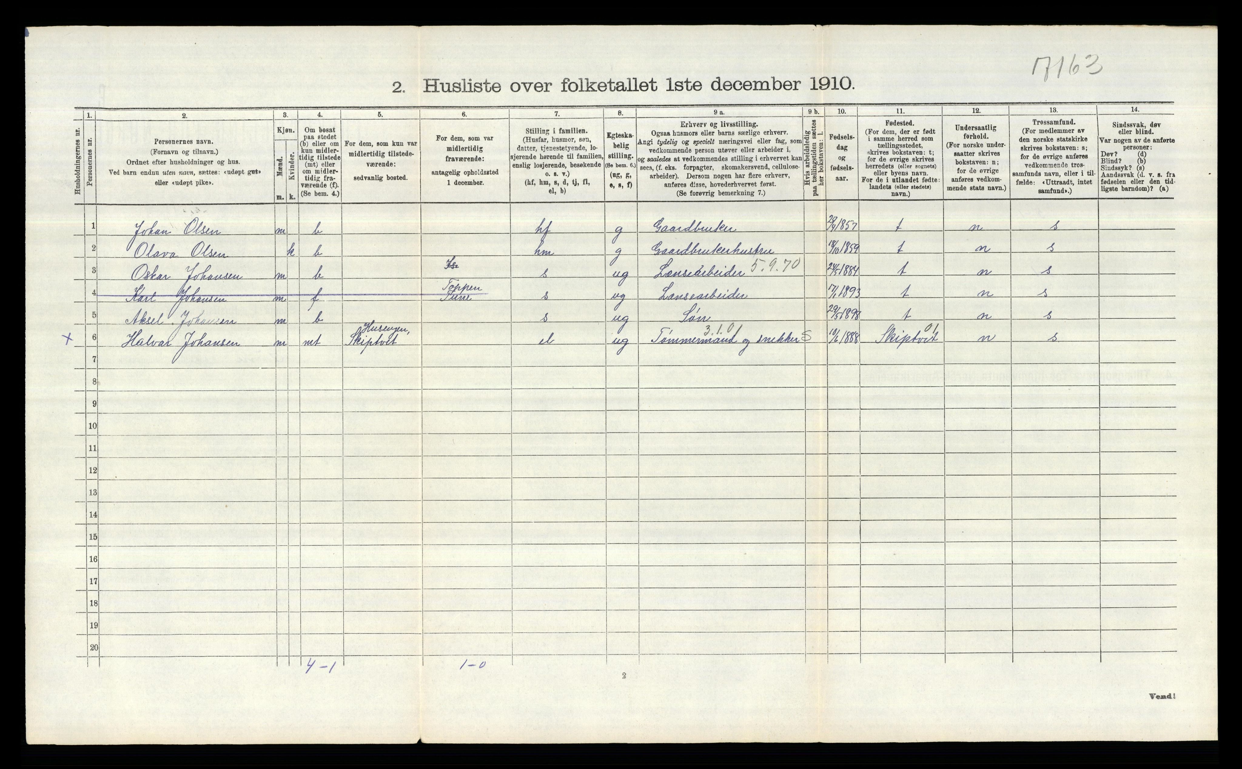 RA, Folketelling 1910 for 0130 Tune herred, 1910, s. 2193