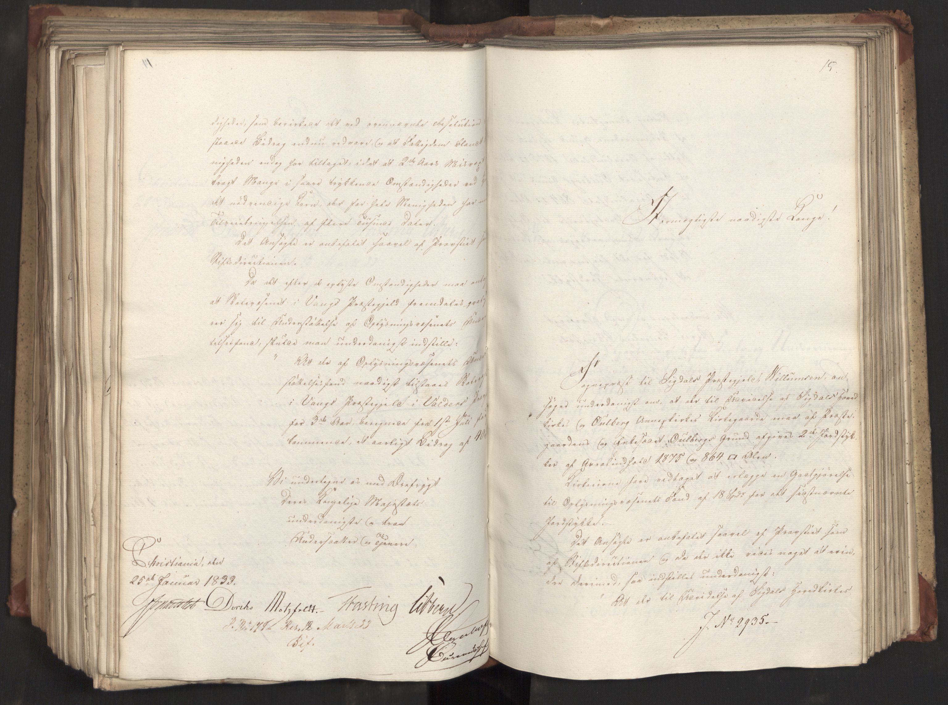 Statsrådsavdelingen i Stockholm, AV/RA-S-1003/D/Da/L0082: Regjeringsinnstillinger nr. 2858-2979, 1833, s. 414